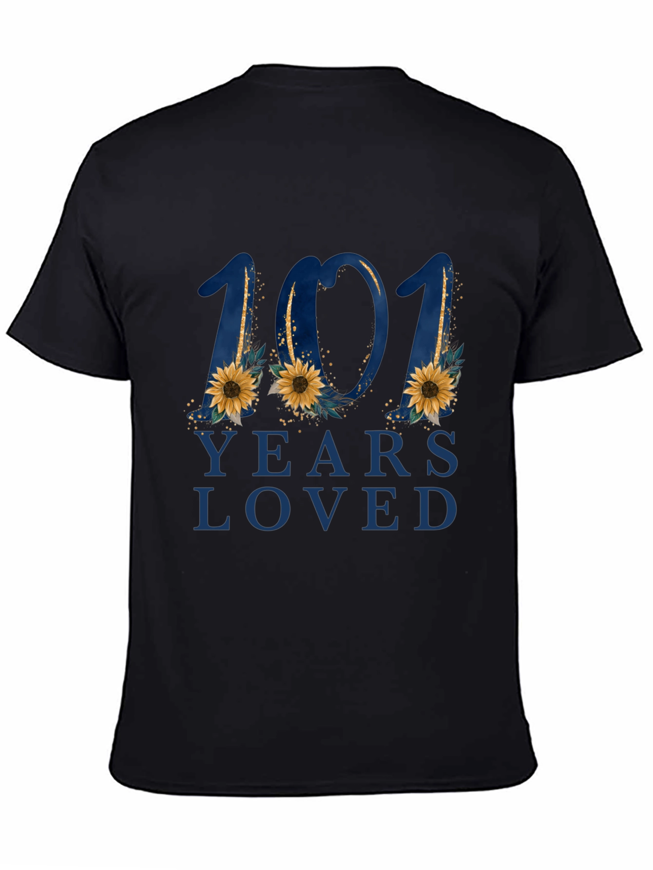101 Years Loved Floral Graphic T-Shirt