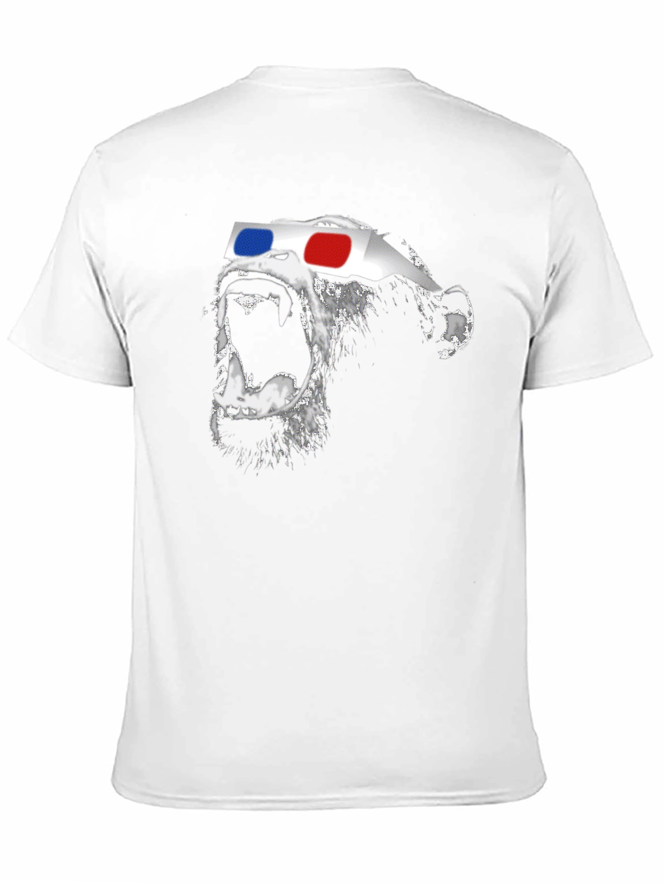 3D Gorilla Graphic Tee - Stylish Black T-Shirt