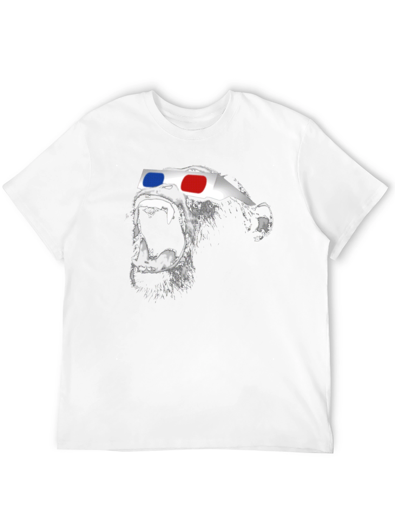 3D Gorilla Graphic Tee - Stylish Black T-Shirt
