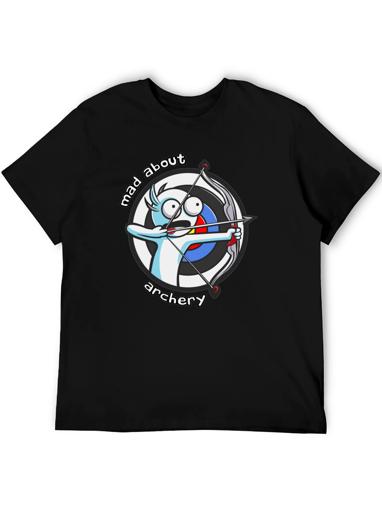 Mad About Archery Cartoon Graphic T-Shirt