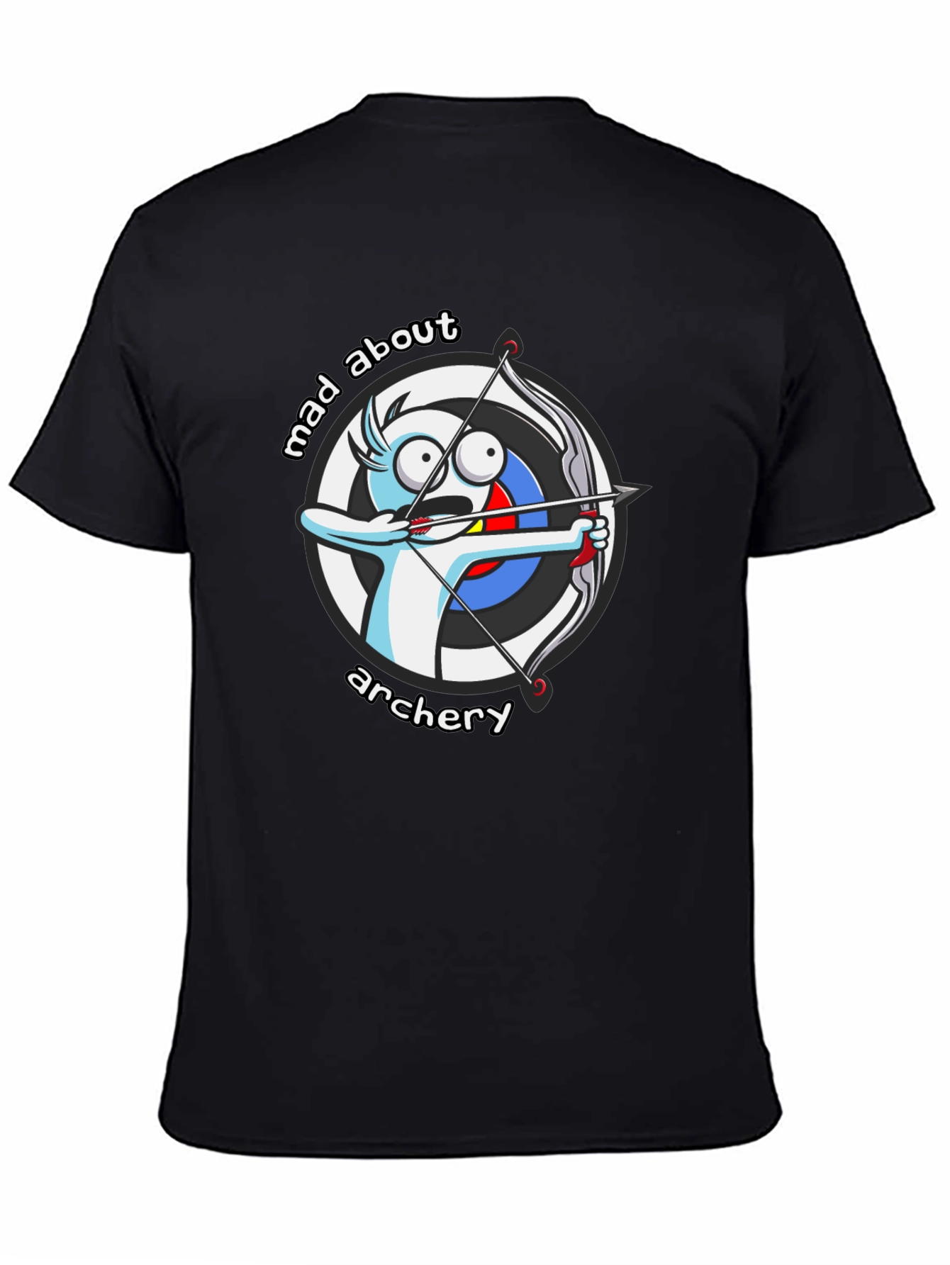 Mad About Archery Cartoon Graphic T-Shirt