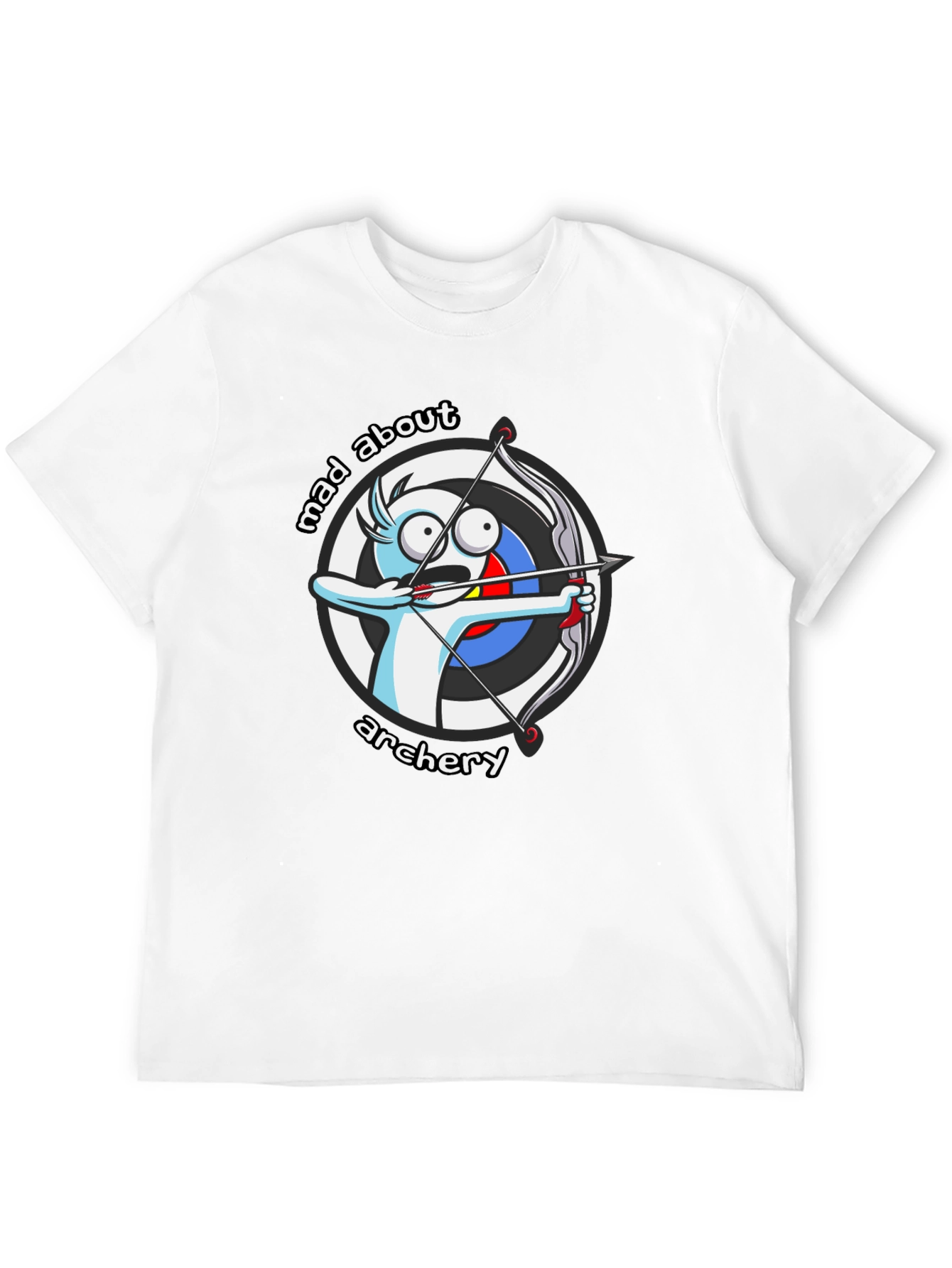 Mad About Archery Cartoon Graphic T-Shirt