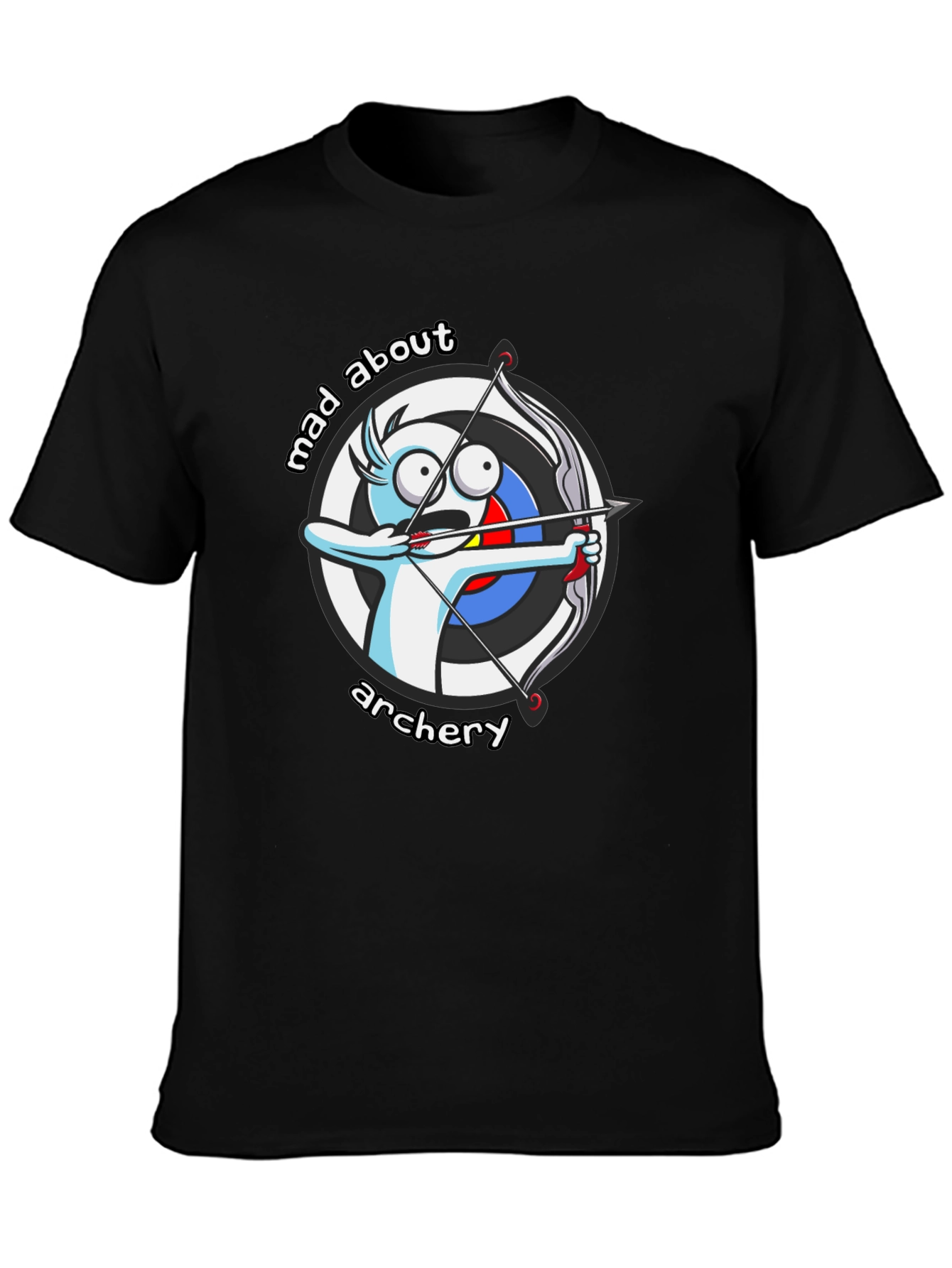 Mad About Archery Cartoon Graphic T-Shirt