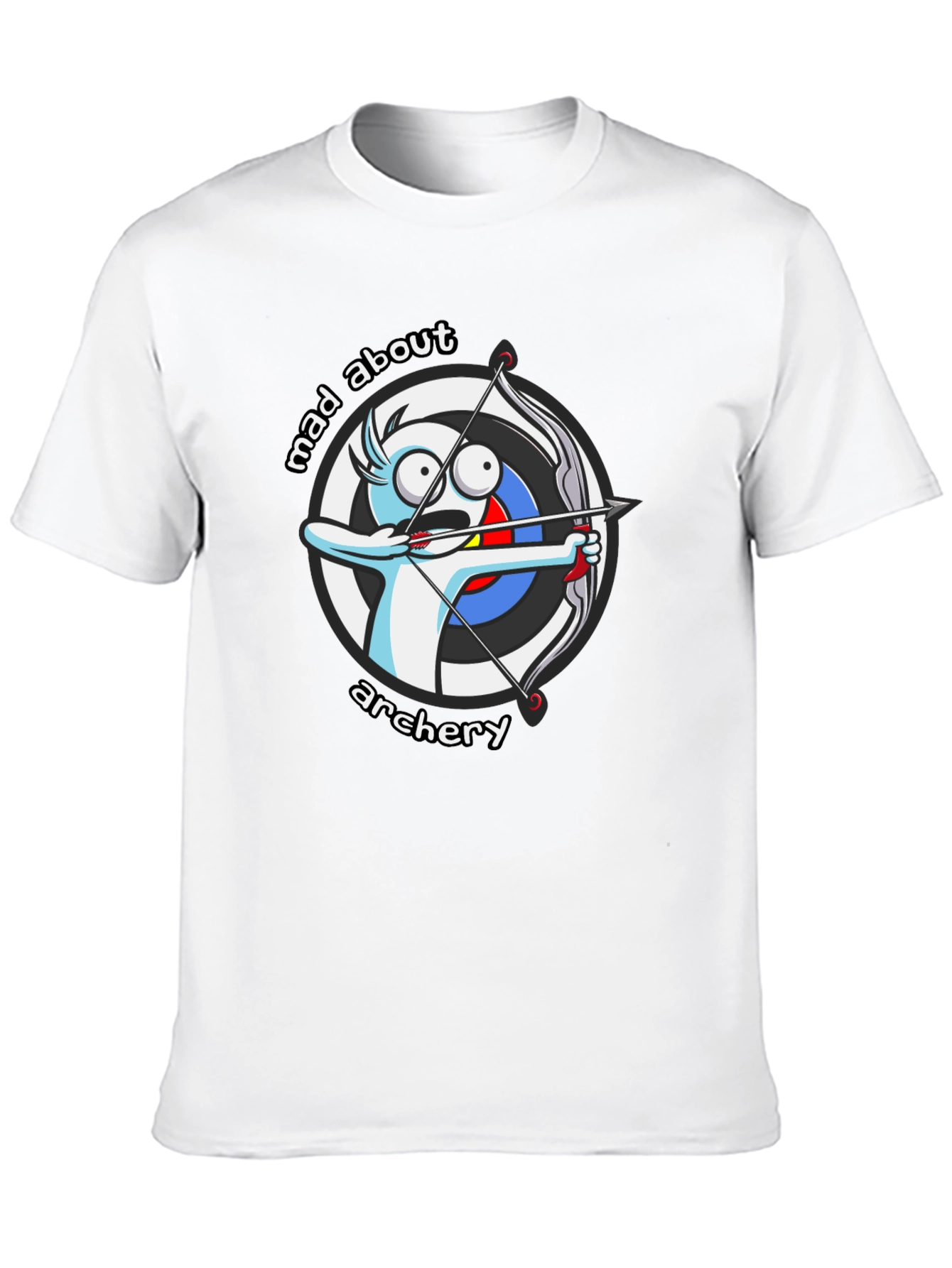Mad About Archery Cartoon Graphic T-Shirt