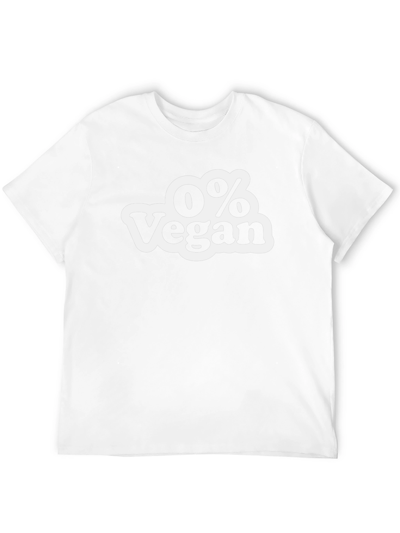 0% Vegan Mens Black Graphic T-Shirt
