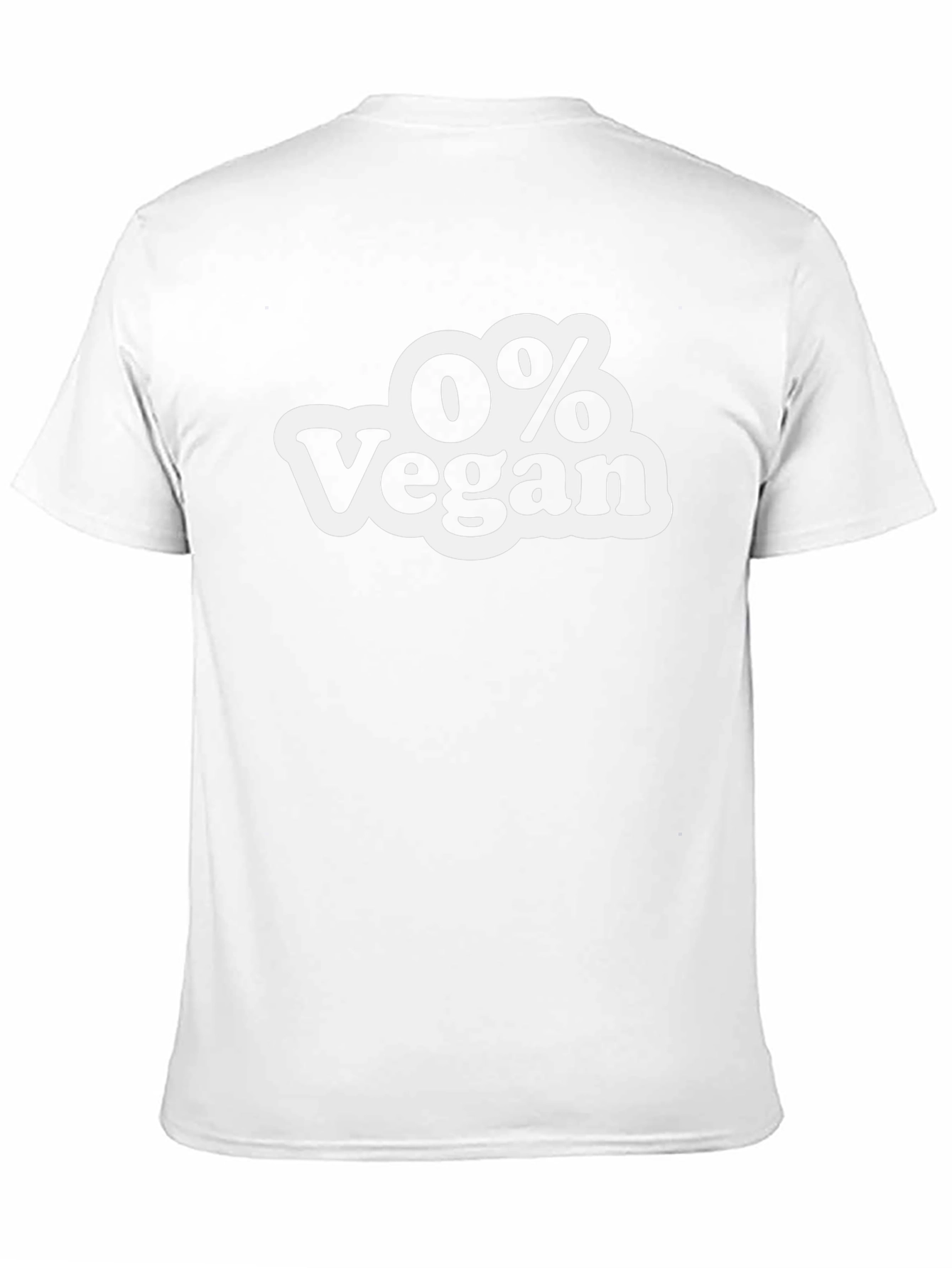 0% Vegan Mens Black Graphic T-Shirt