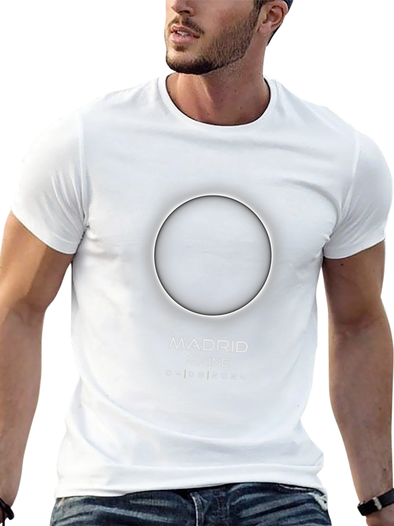 Madrid Maine Eclipse 04/08/2024 T-Shirt