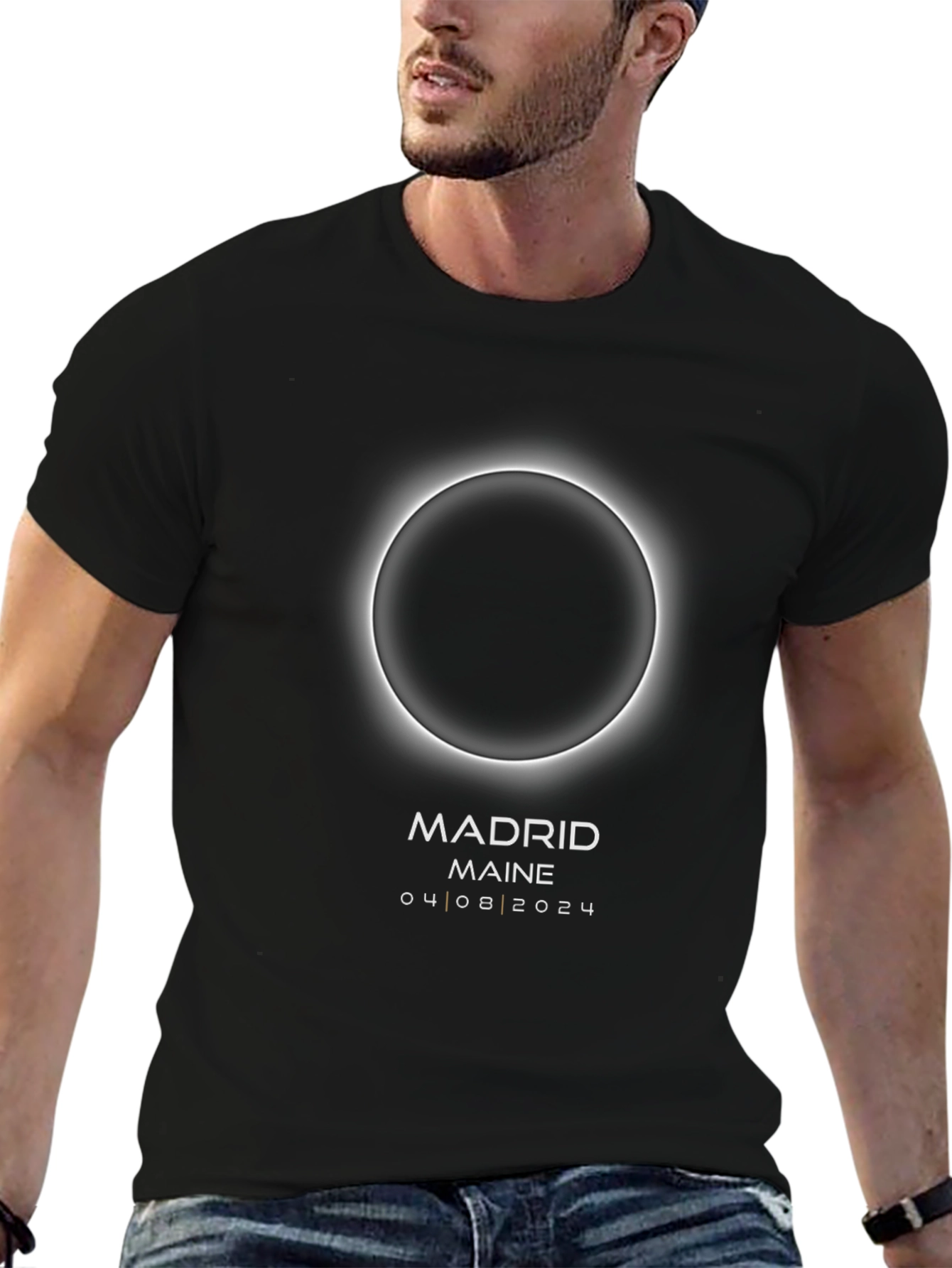 Madrid Maine Eclipse 04/08/2024 T-Shirt