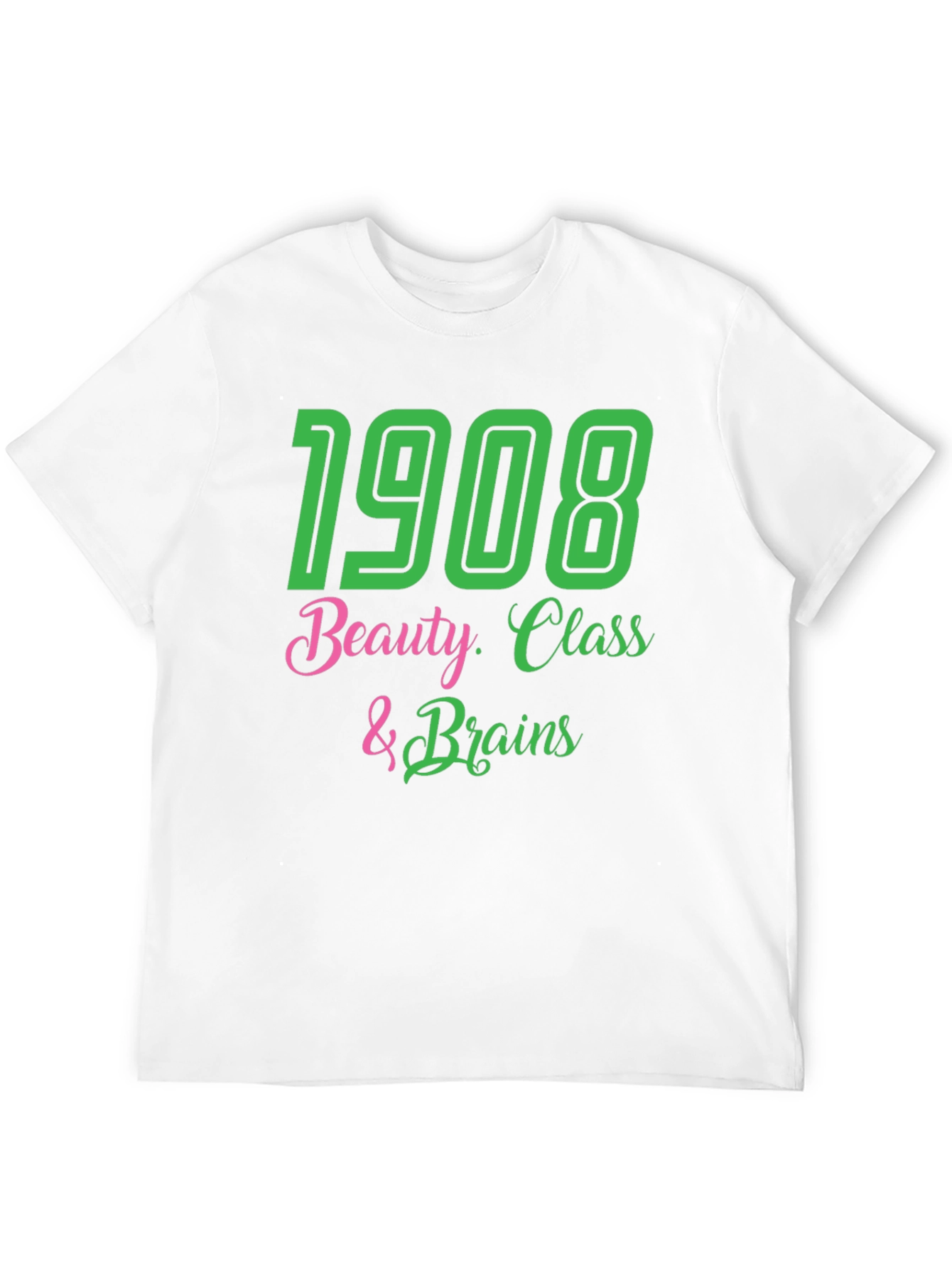 1908 Beauty Class & Brains Graphic T-Shirt