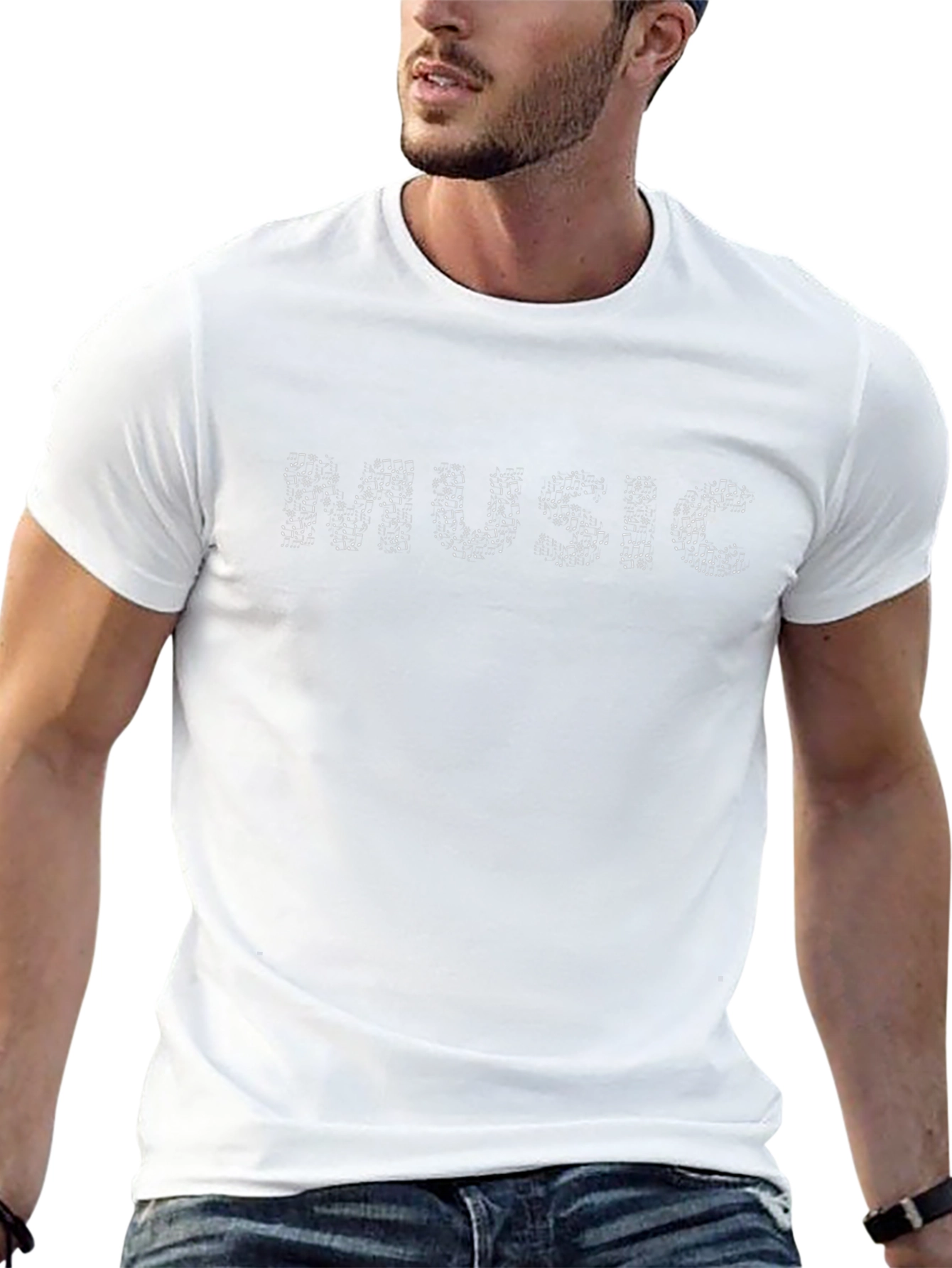 Music Notes T-Shirt - Stylish Graphic Tee