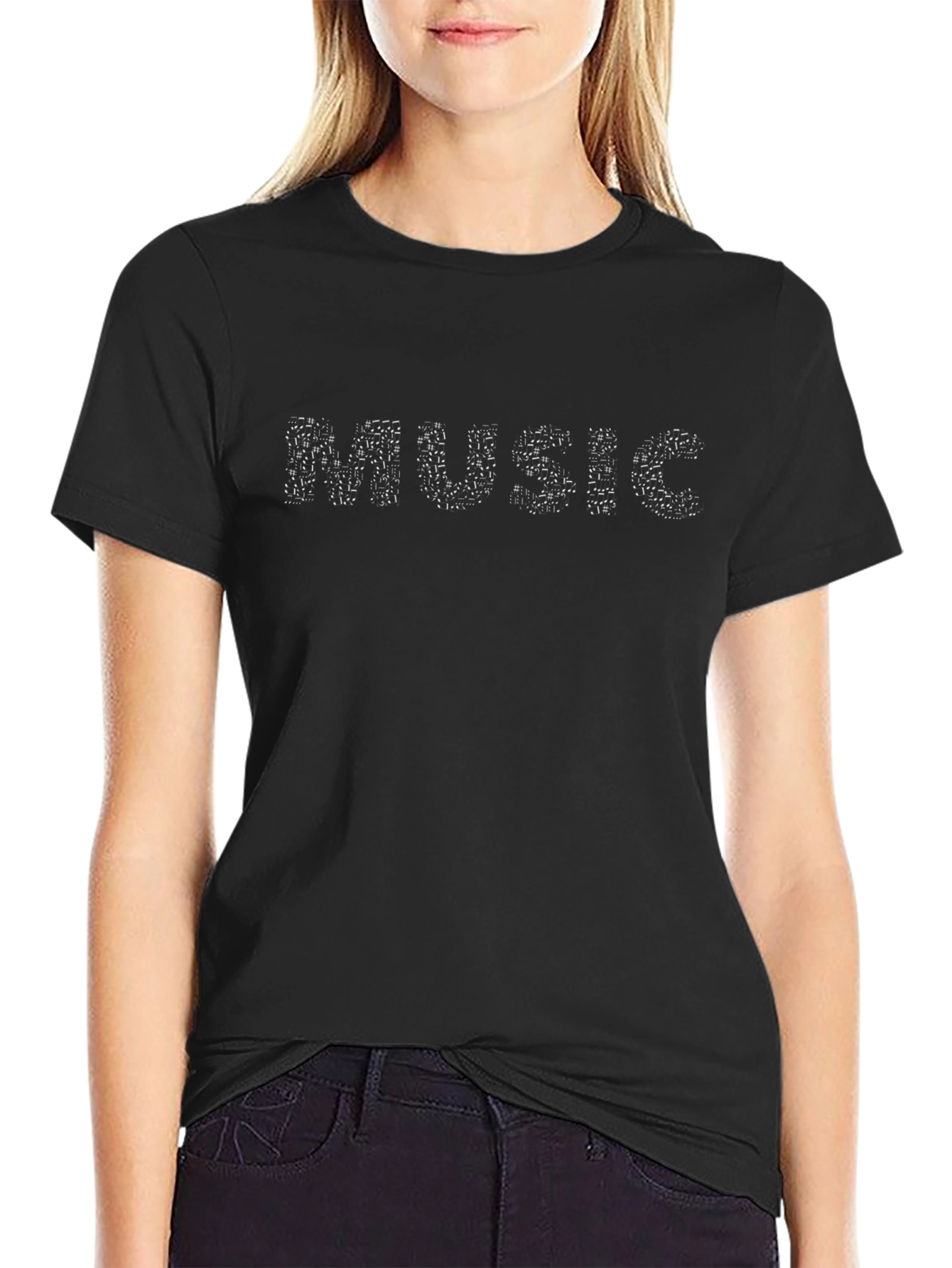 Music Notes T-Shirt - Stylish Graphic Tee
