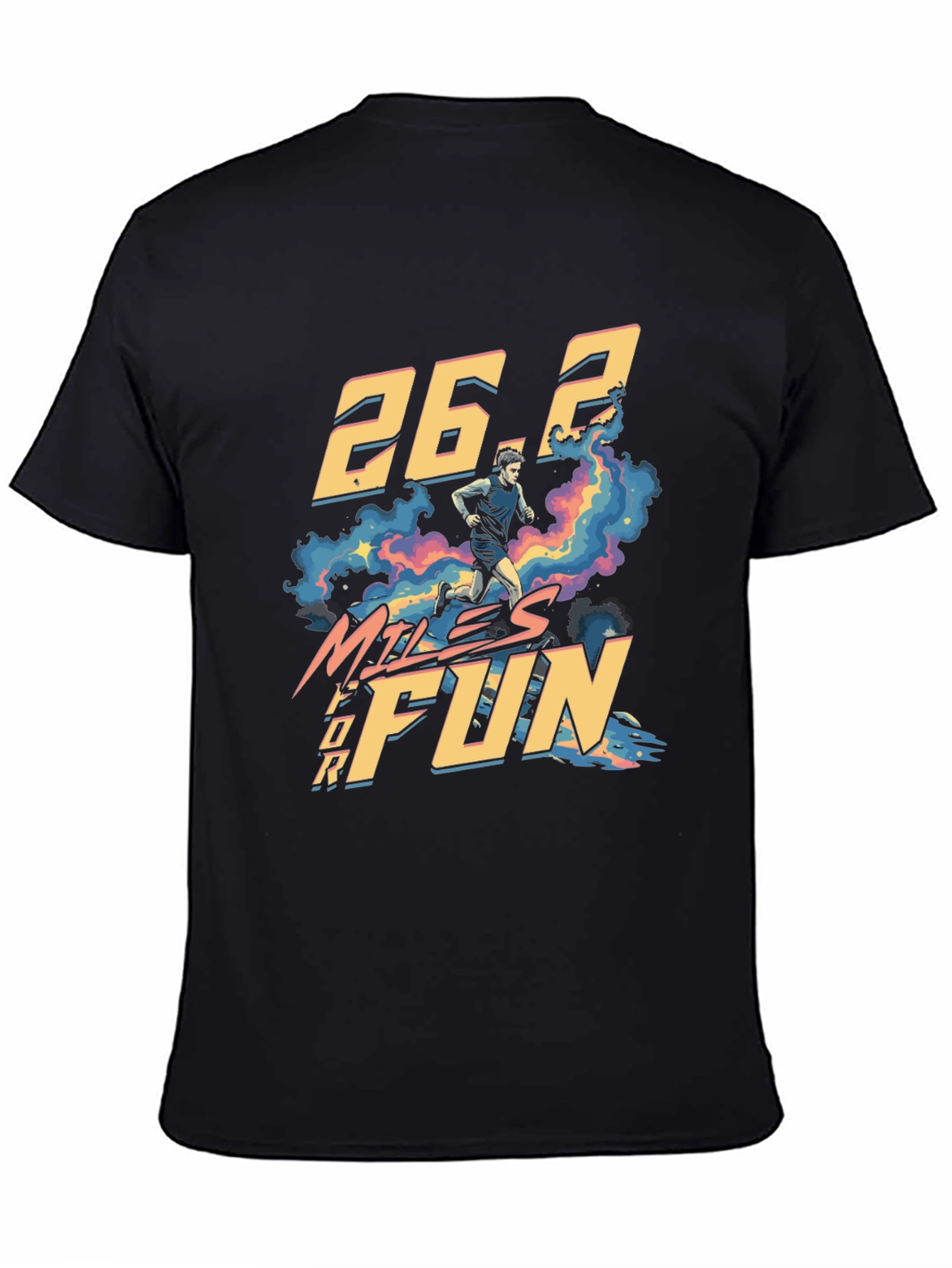 26.2 Miles For Fun Marathon Runner Graphic Tee