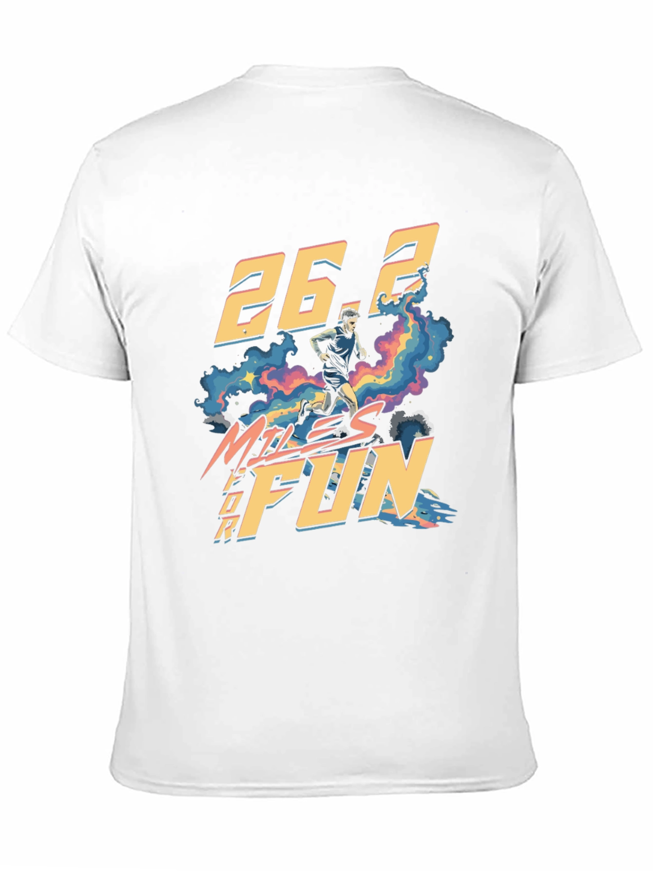 26.2 Miles For Fun Marathon Runner Graphic Tee