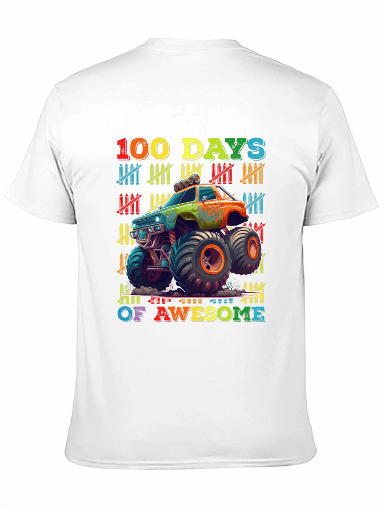 100 Days of Awesome Monster Truck T-Shirt