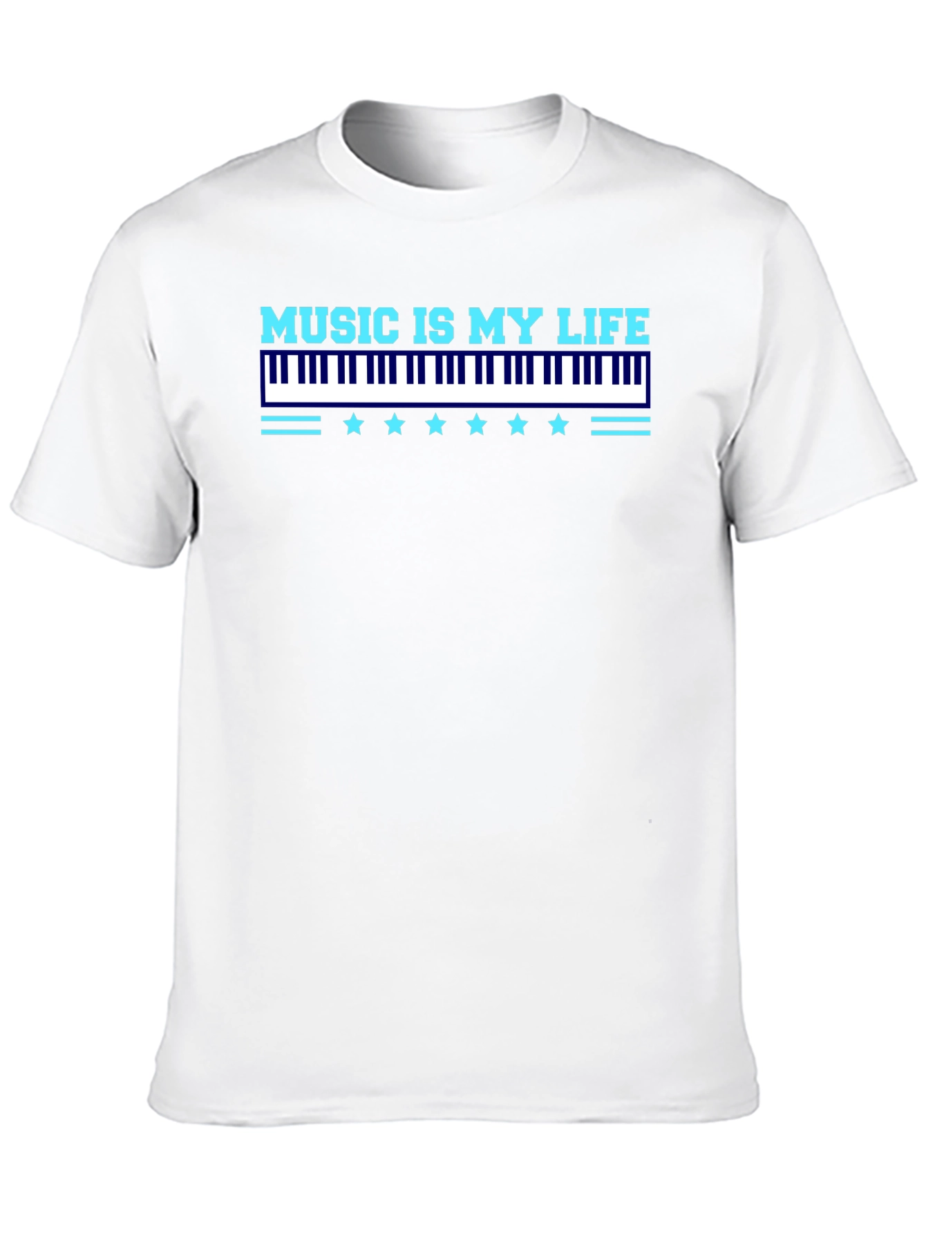 Music Is My Life Black Graphic Tee