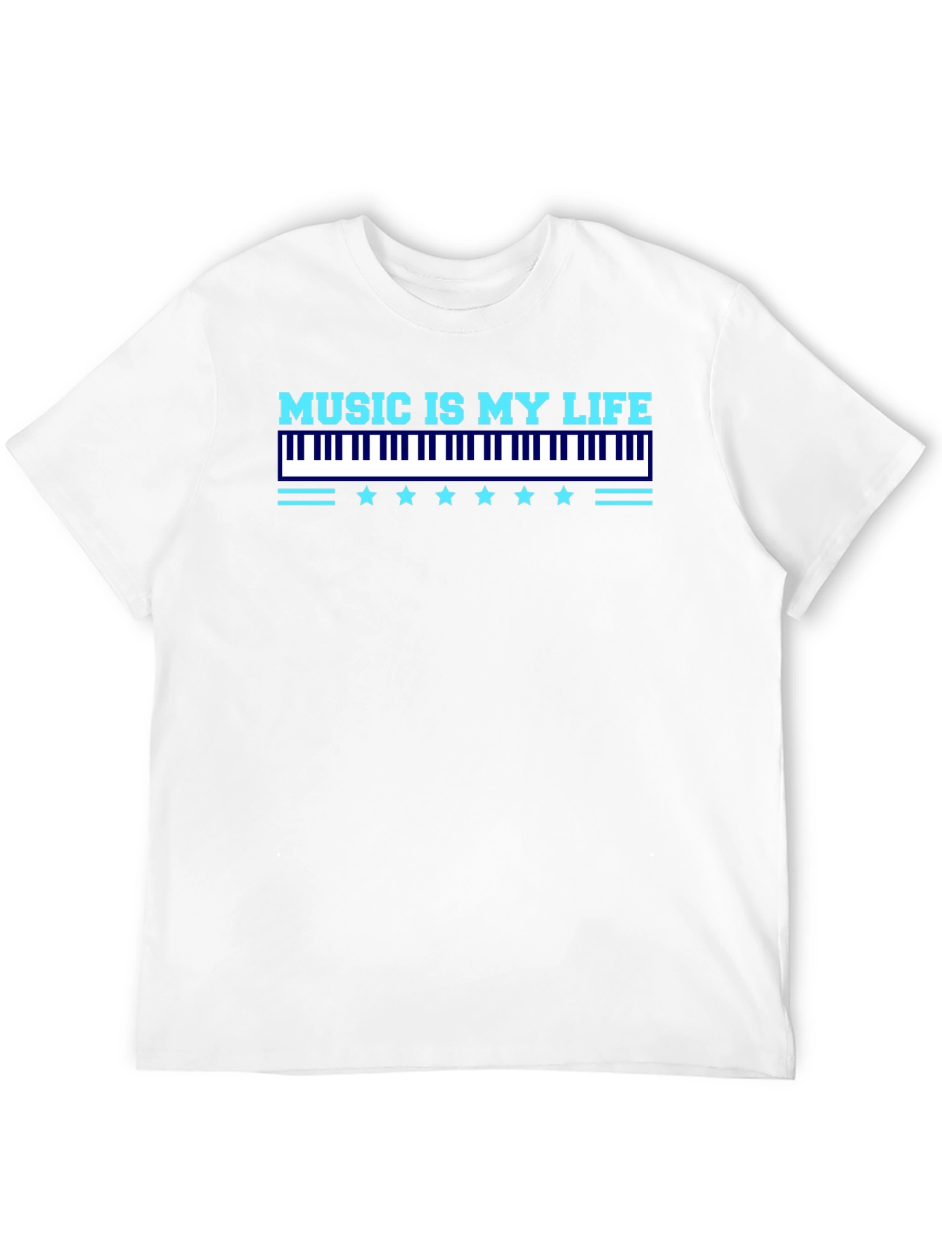 Music Is My Life Black Graphic Tee