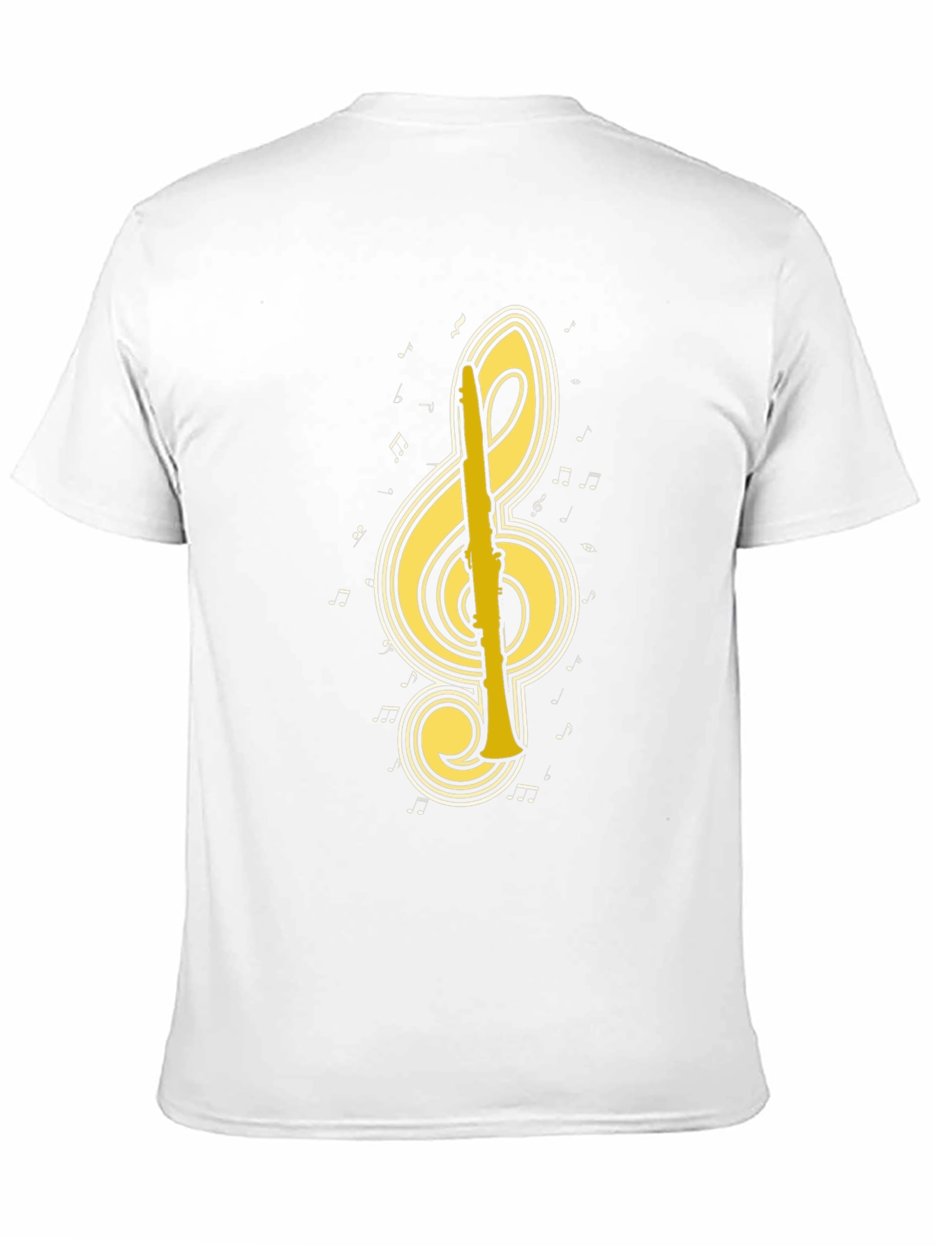 Music Lover T-Shirt: Treble Clef Clarinet Tee