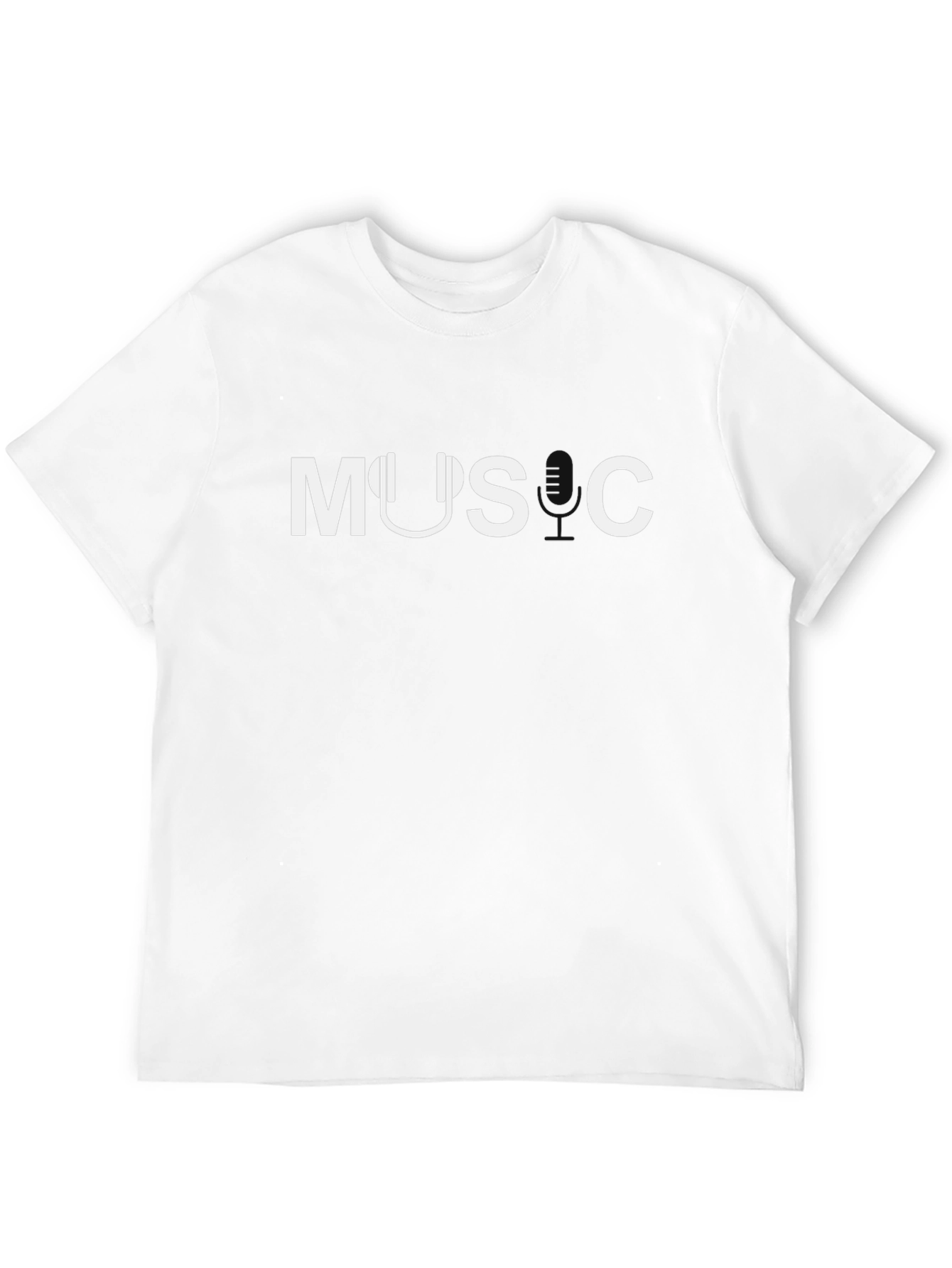 Music Headphone Graphic T-Shirt - Black