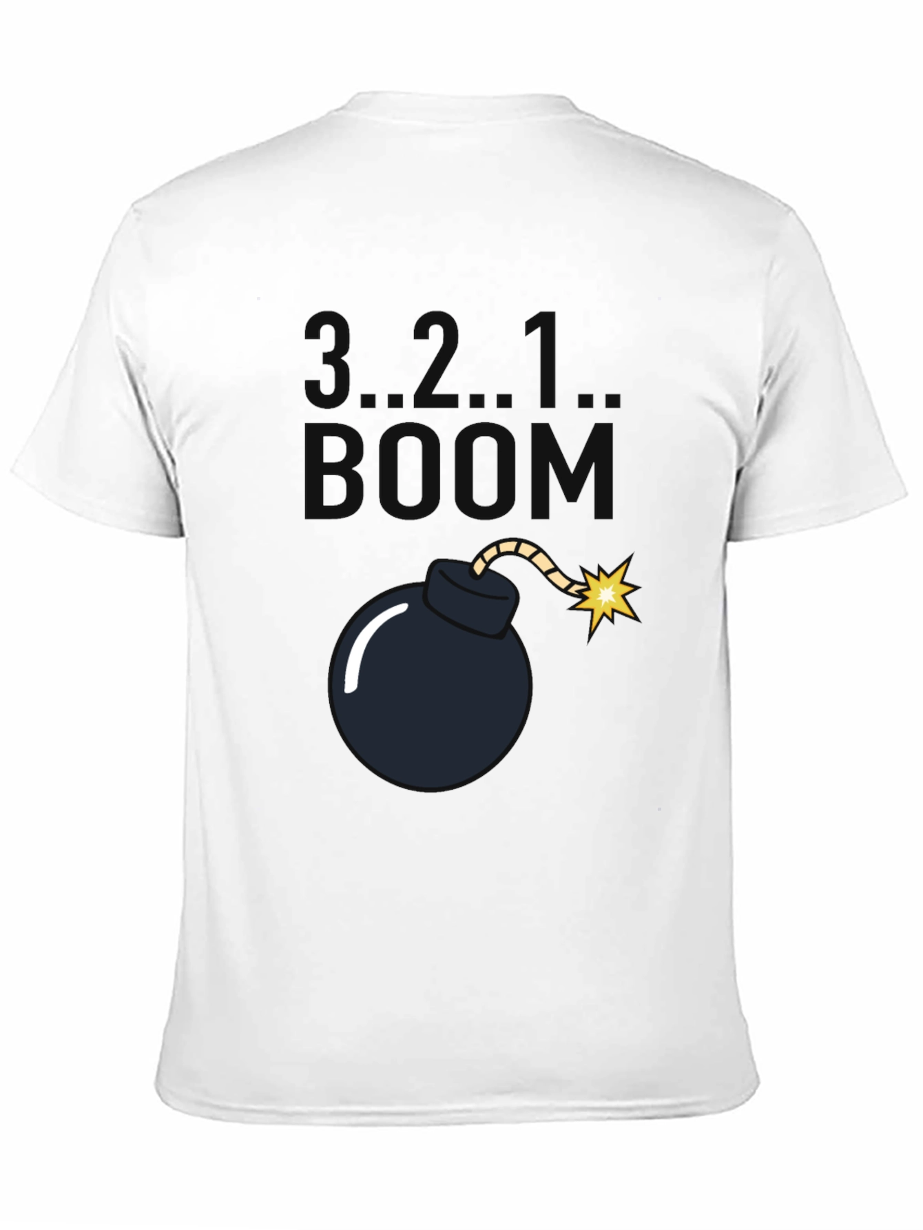 3..2..1.. BOOM! Bomb Graphic Black T-Shirt