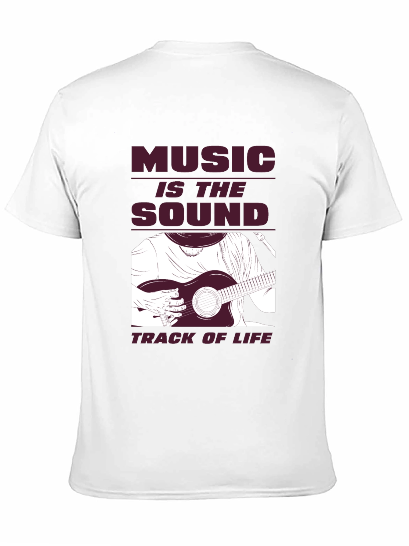 Music is Life Graphic Tee - Black Cotton T-Shirt