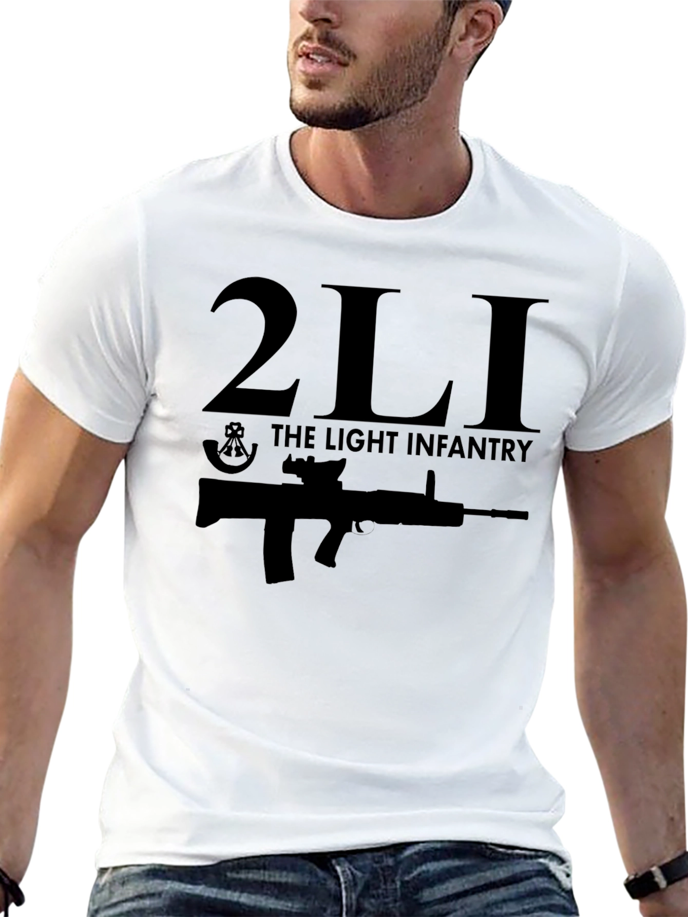 2LI The Light Infantry Black T-Shirt