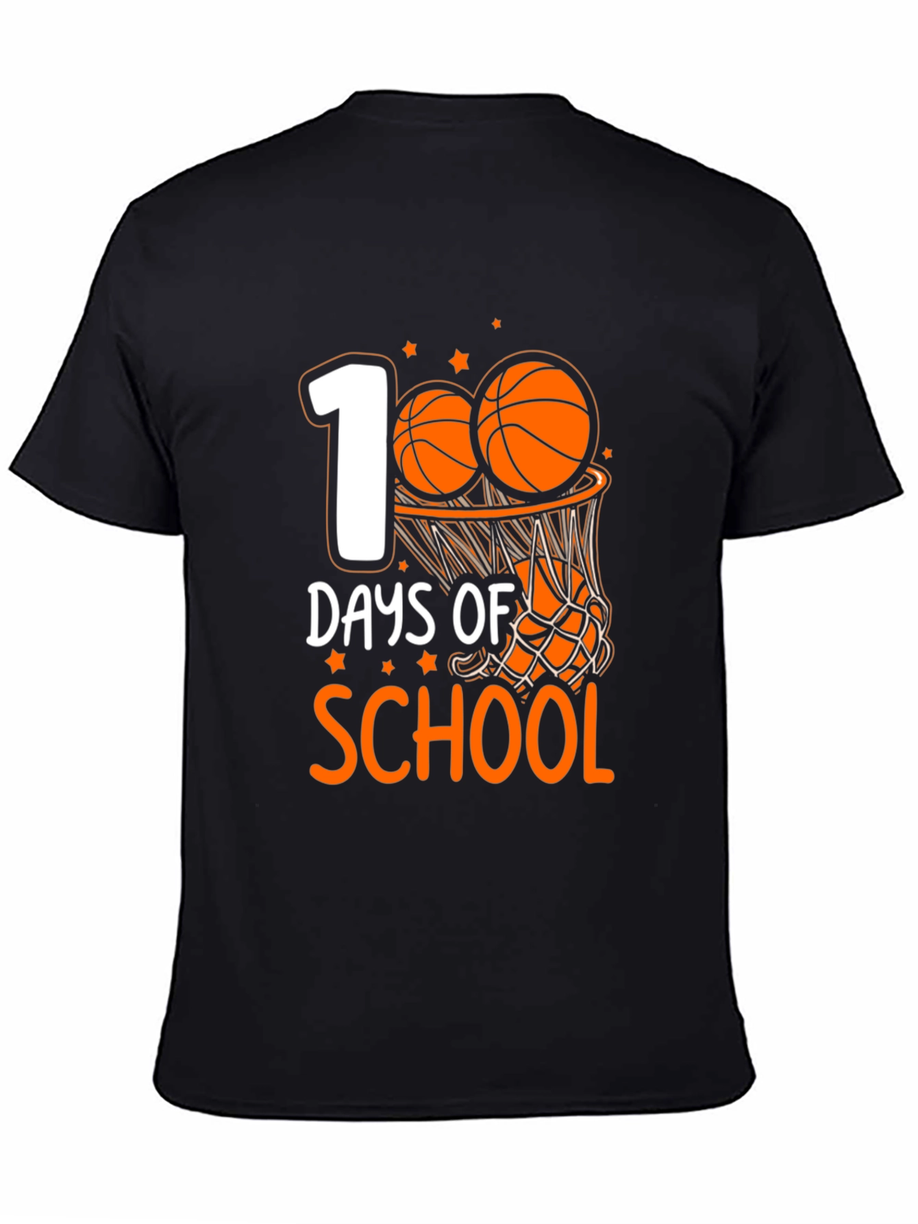 100 Days of School Basketball T-Shirt