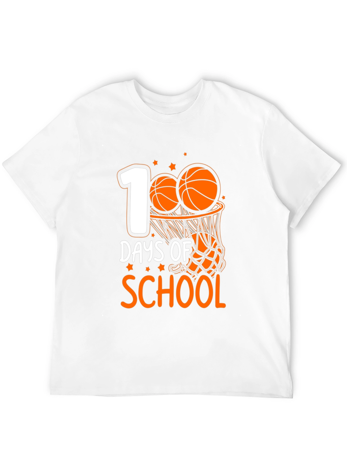 100 Days of School Basketball T-Shirt