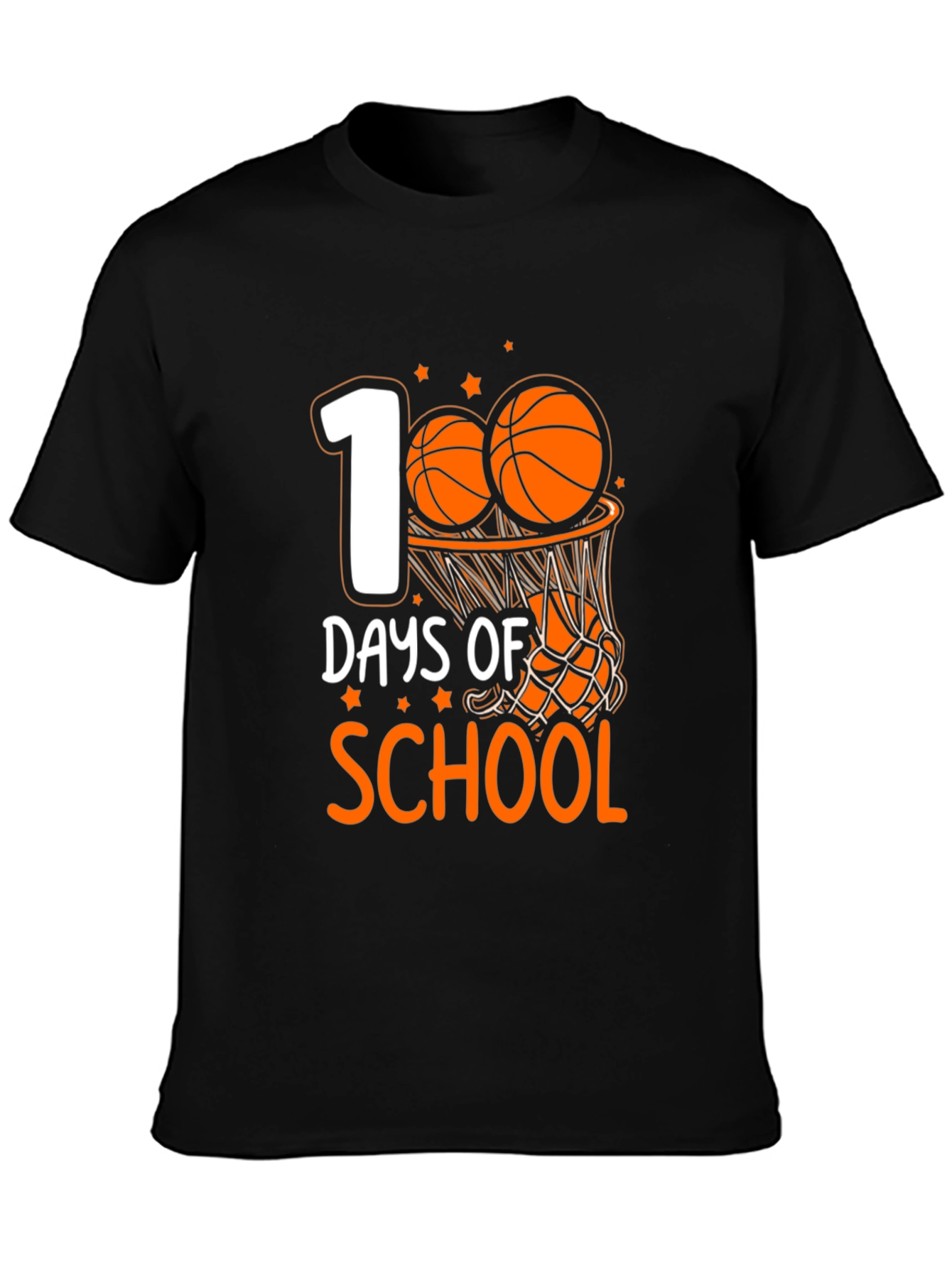 100 Days of School Basketball T-Shirt
