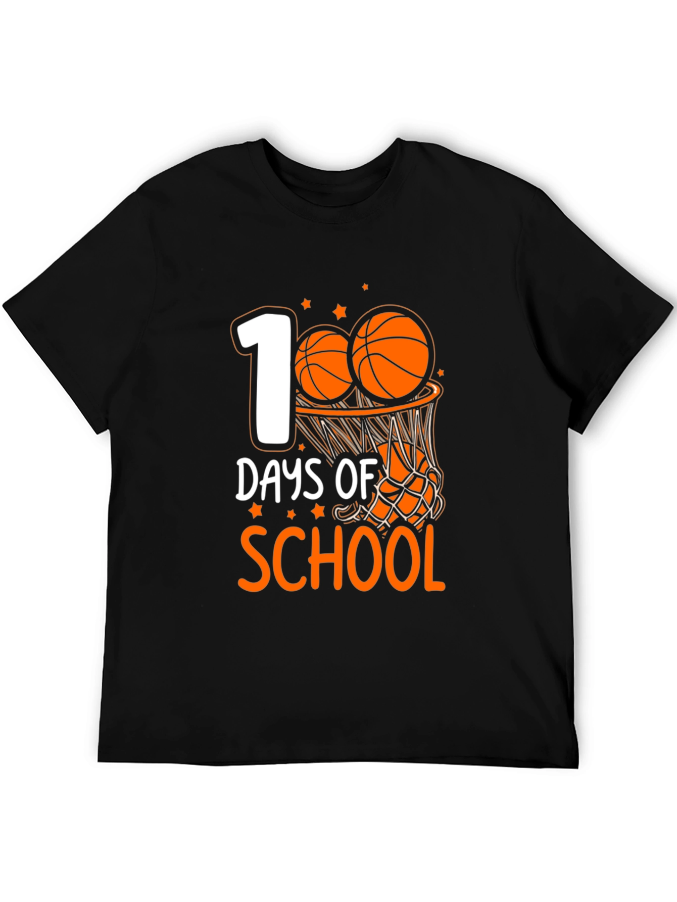 100 Days of School Basketball T-Shirt
