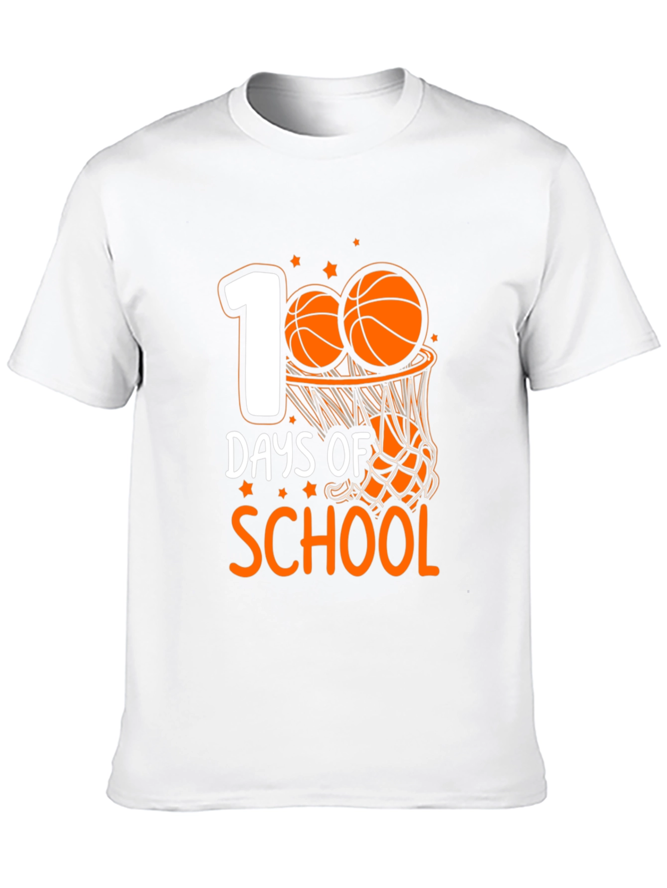 100 Days of School Basketball T-Shirt