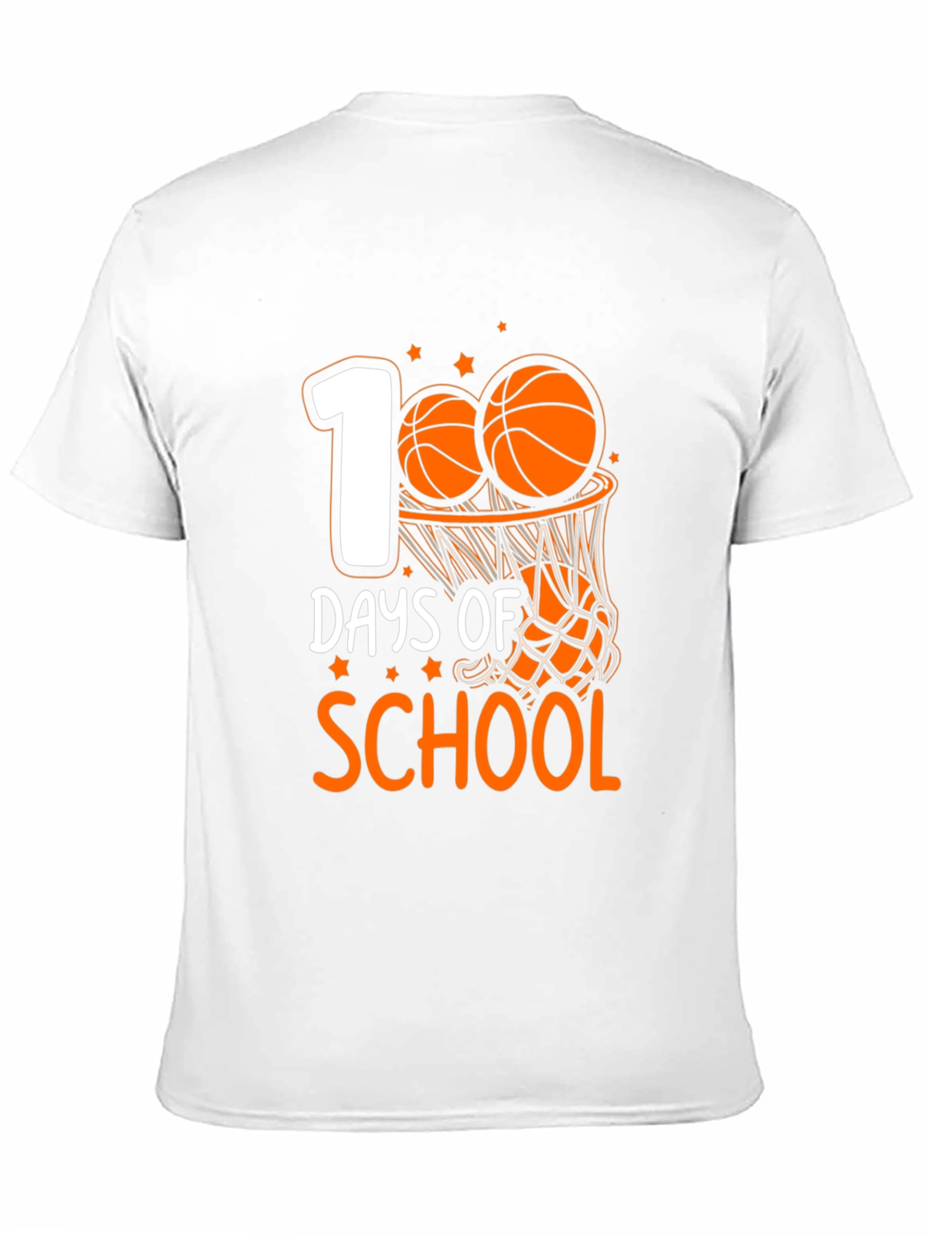 100 Days of School Basketball T-Shirt
