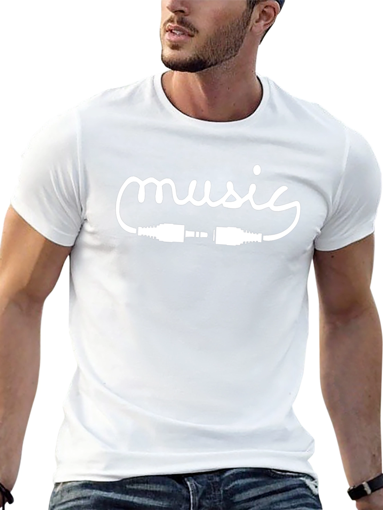 Music Connector Graphic T-Shirt - Black