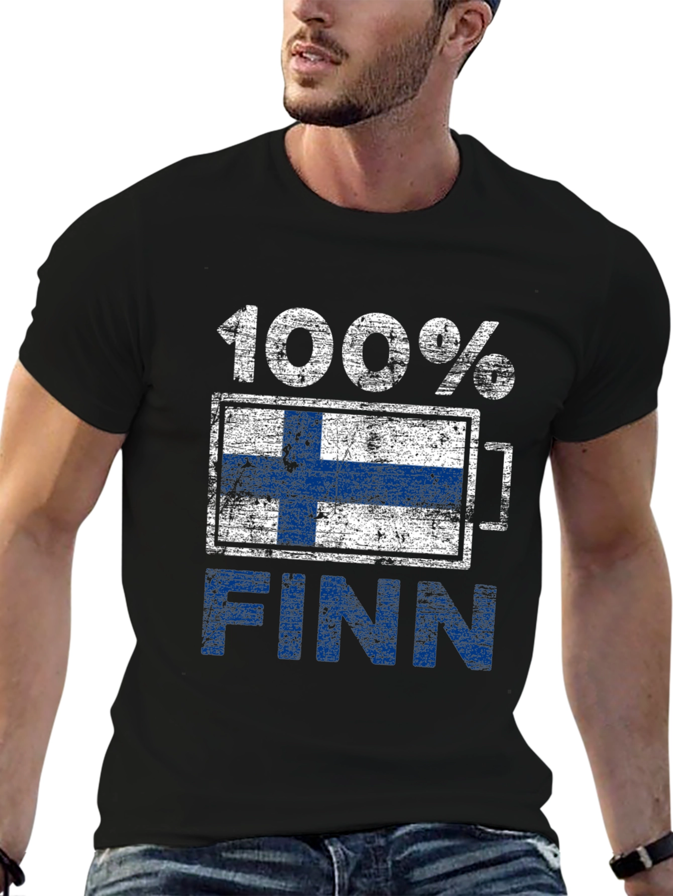 100% Finn T-Shirt Finland Flag