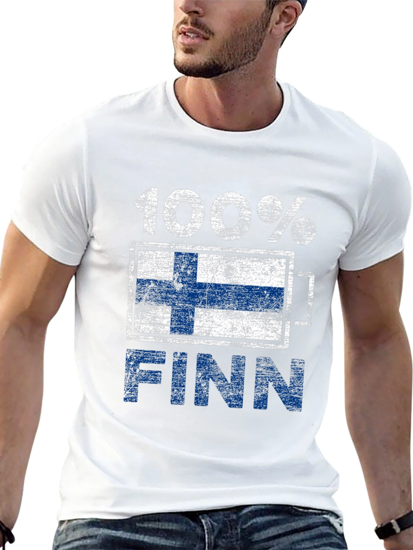 100% Finn T-Shirt Finland Flag