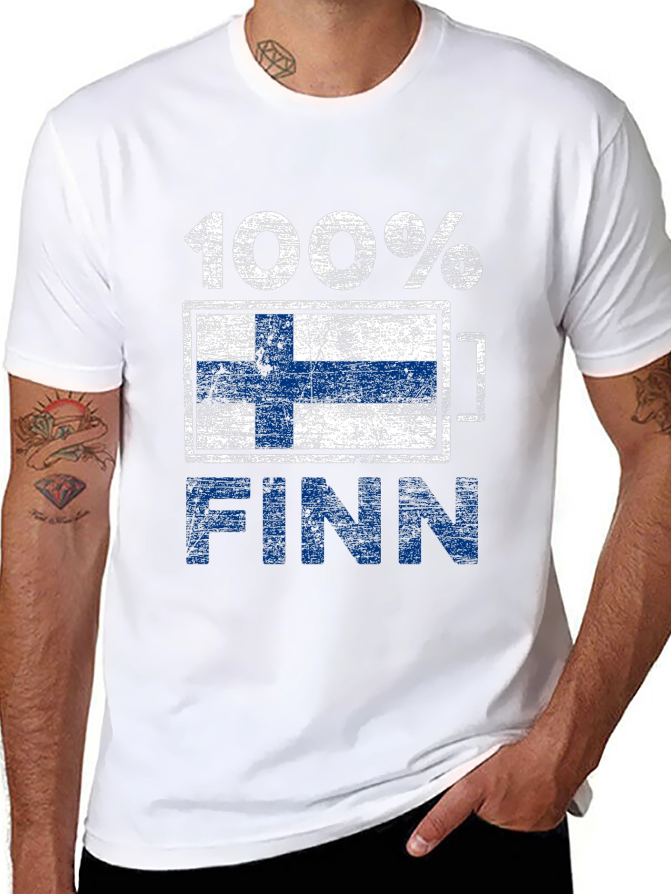 100% Finn T-Shirt Finland Flag