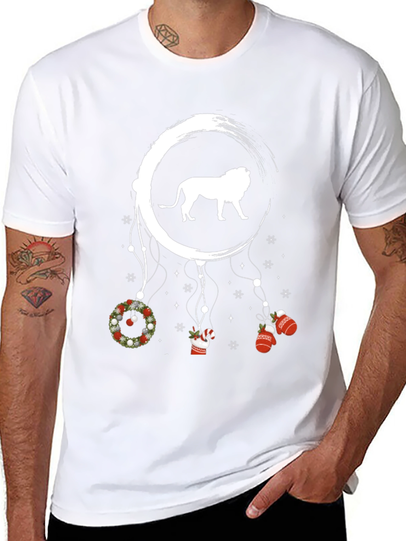 Lion Dreamcatcher Christmas T-Shirt