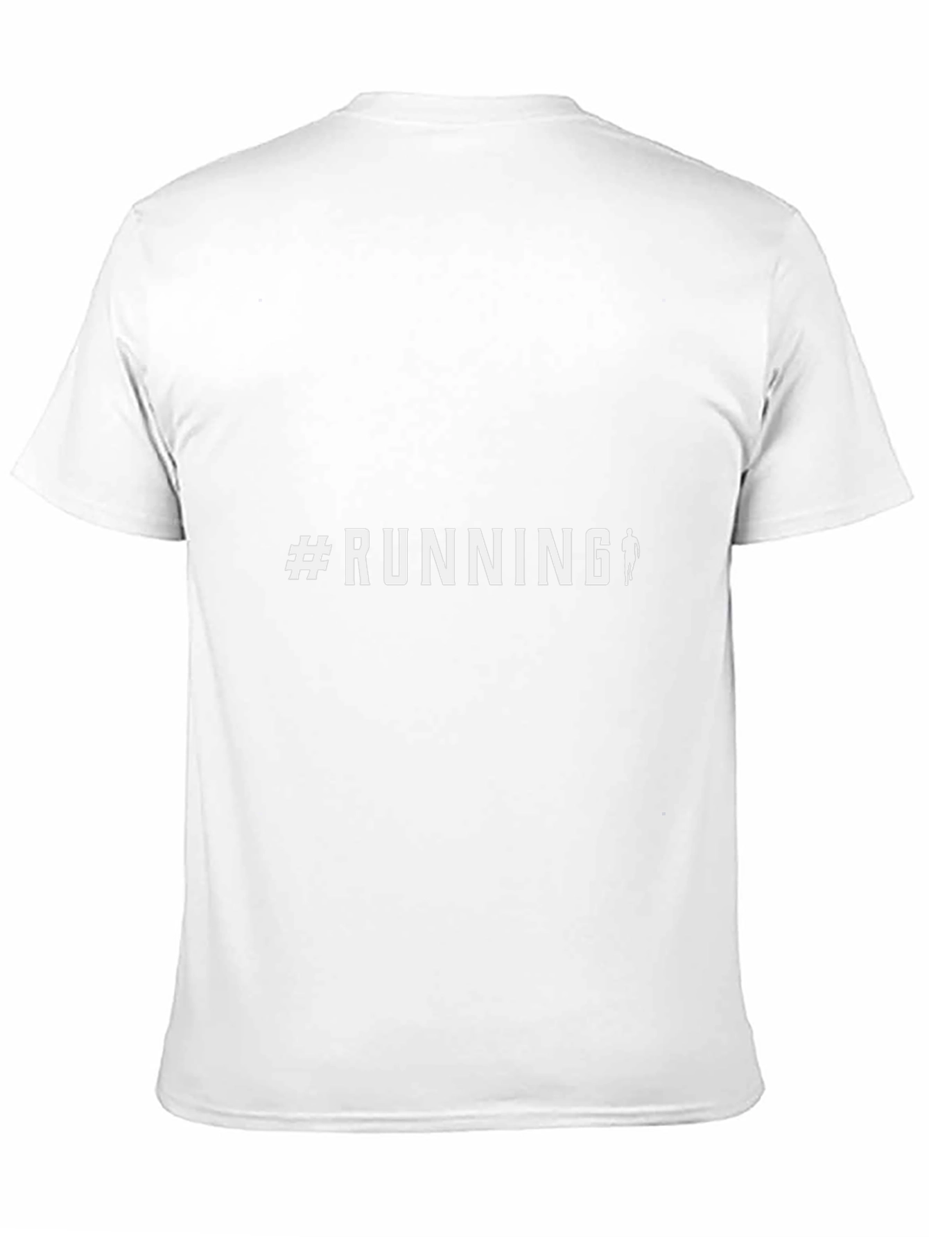 #Running Graphic Tee - Black Cotton Casual Top