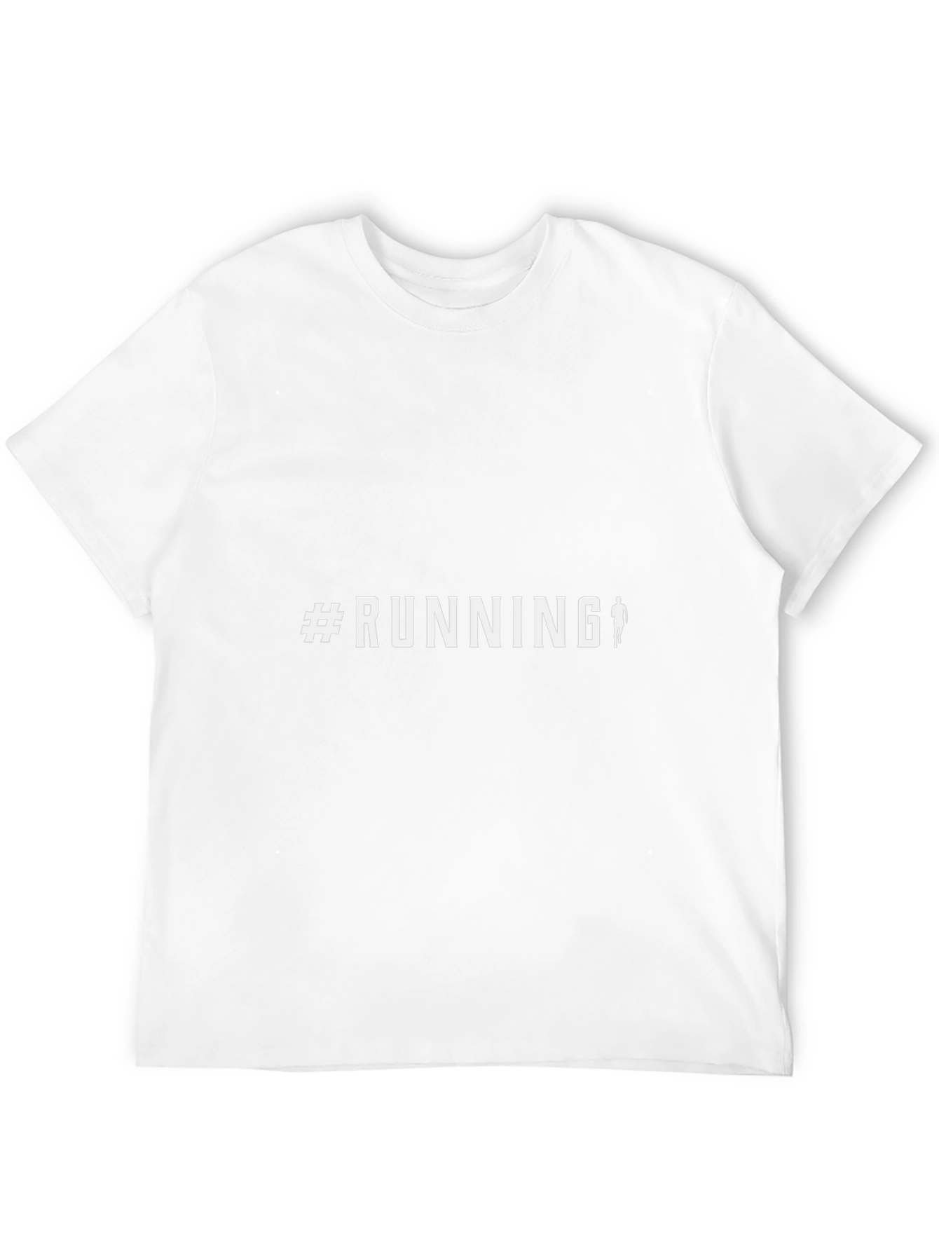 #Running Graphic Tee - Black Cotton Casual Top