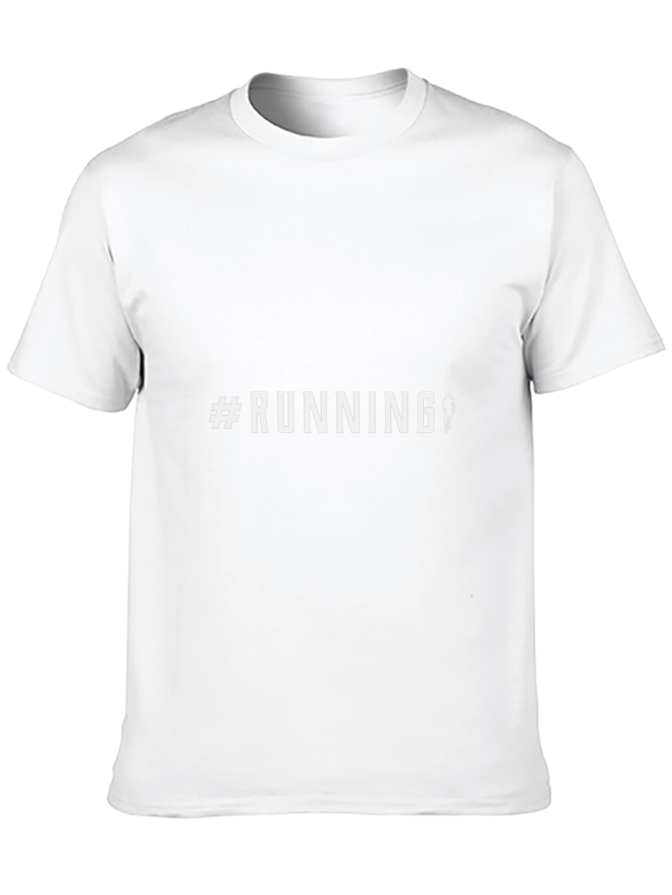 #Running Graphic Tee - Black Cotton Casual Top