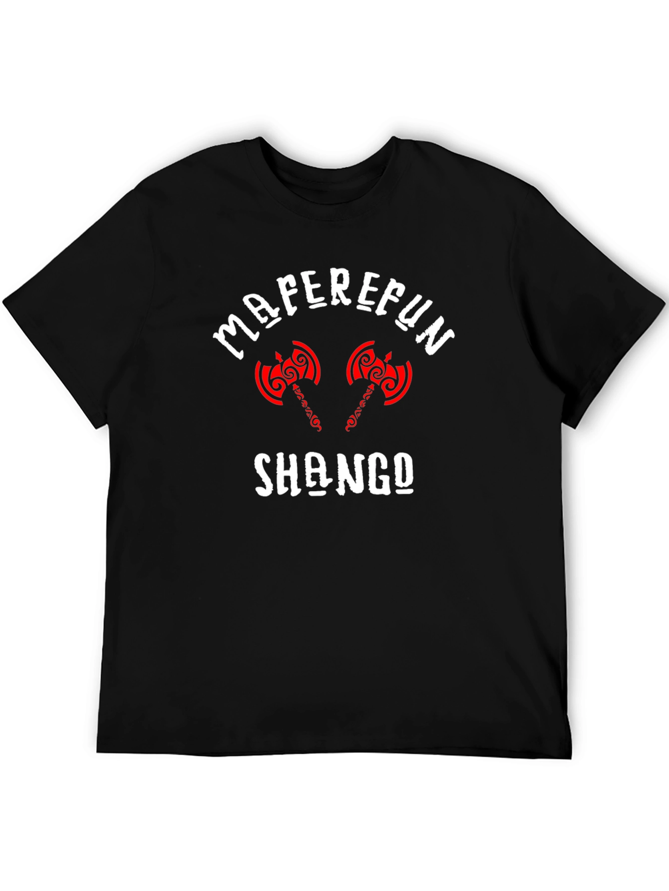 Maferefun Shango Axe Graphic T-Shirt - Black