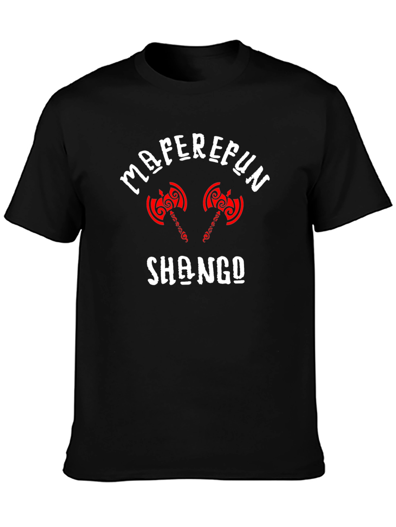 Maferefun Shango Axe Graphic T-Shirt - Black