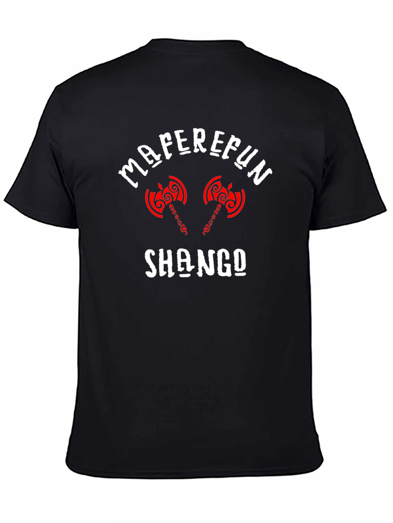 Maferefun Shango Axe Graphic T-Shirt - Black