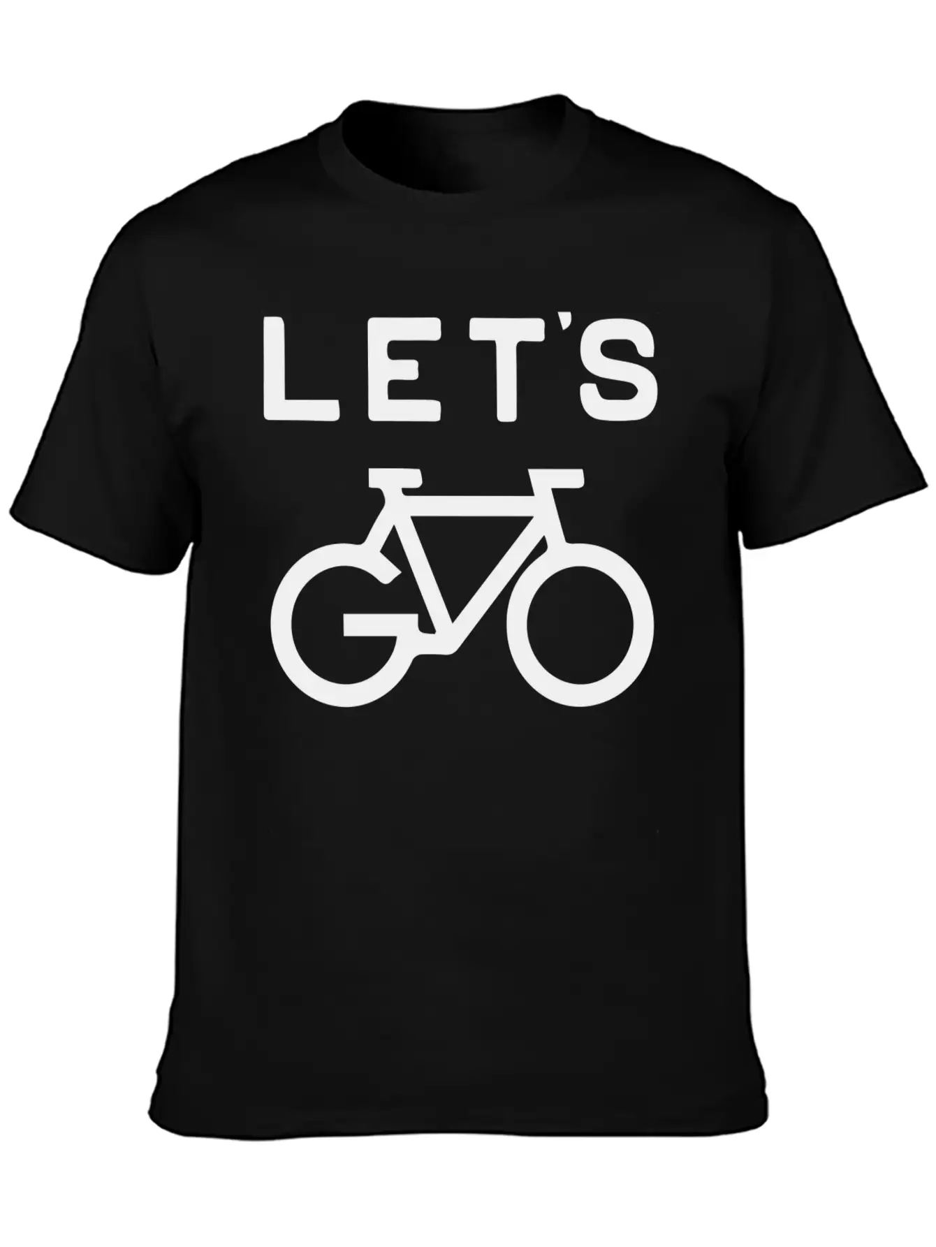'Let's Cycle - Minimalist Design Essential Cotton Tee For Daily Outfits – Unisex Style