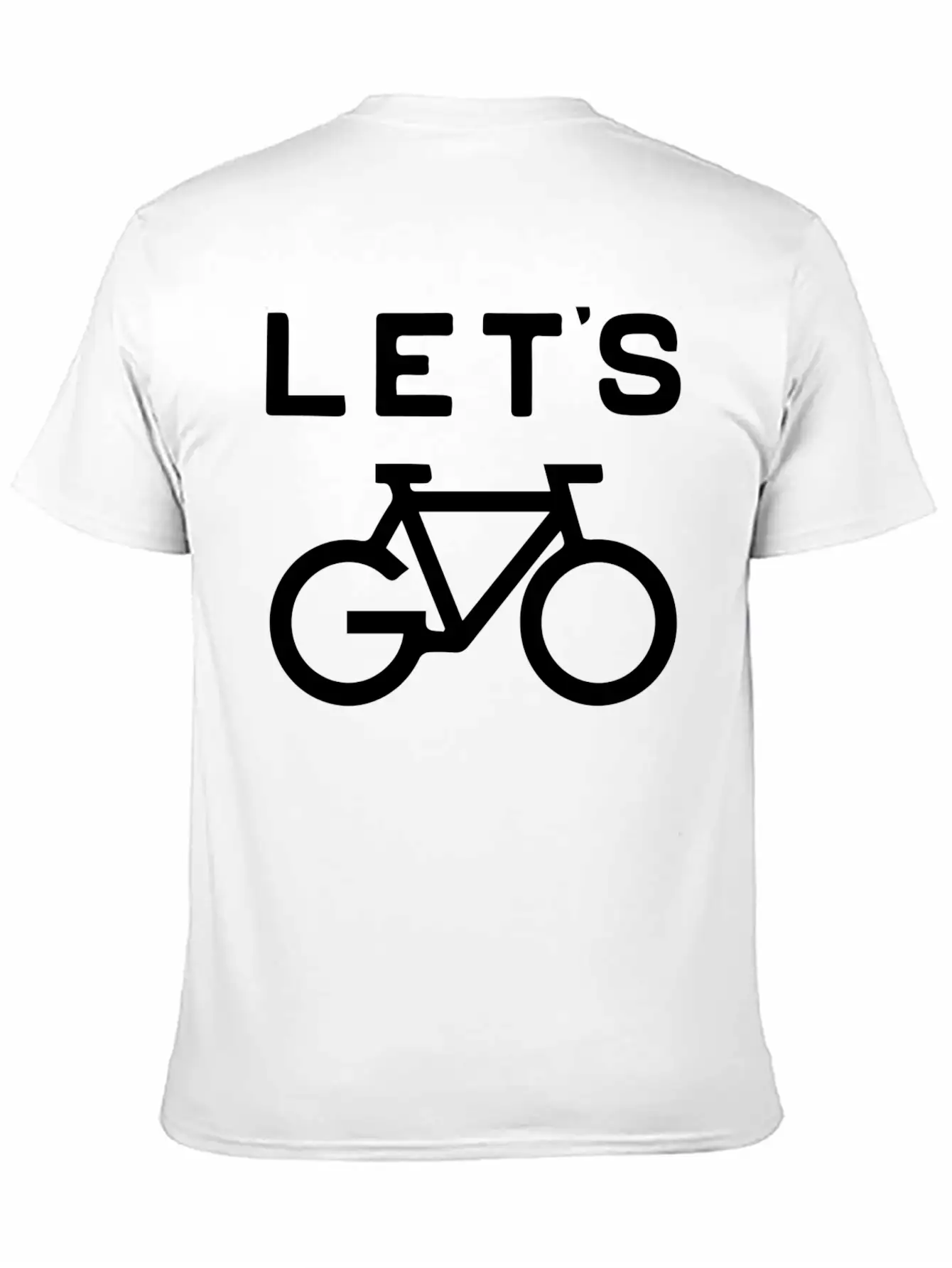 'Let's Cycle - Minimalist Design Essential Cotton Tee For Daily Outfits – Unisex Style