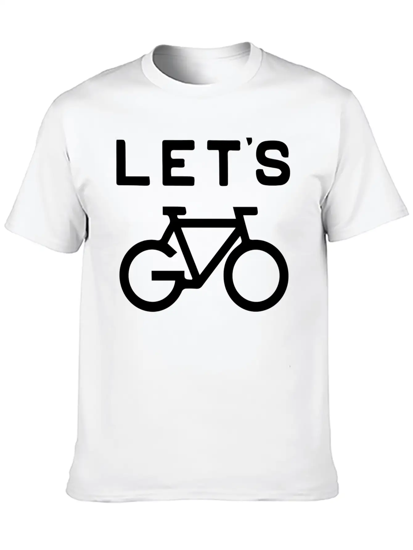 'Let's Cycle - Minimalist Design Essential Cotton Tee For Daily Outfits – Unisex Style