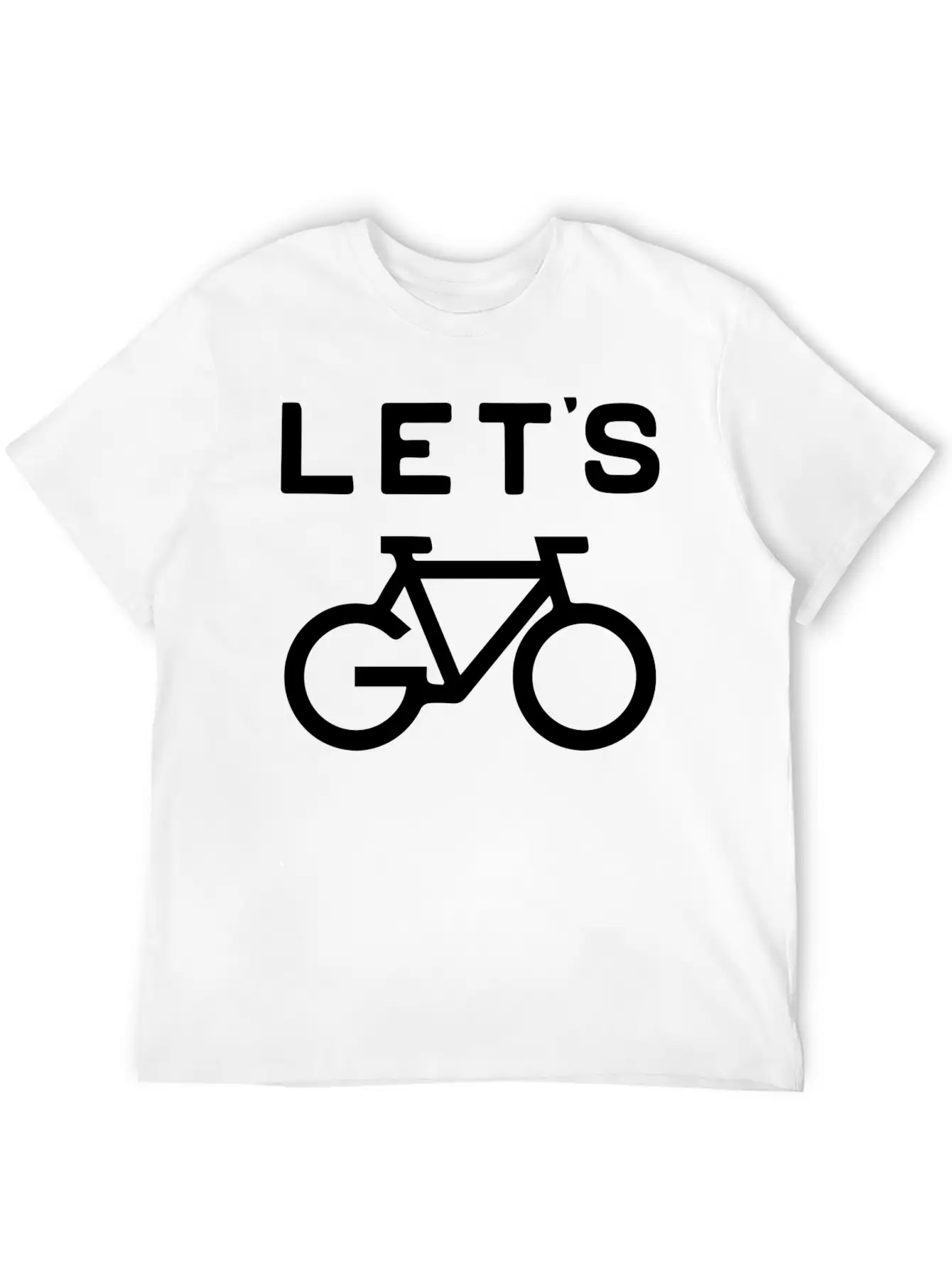 'Let's Cycle - Minimalist Design Essential Cotton Tee For Daily Outfits – Unisex Style