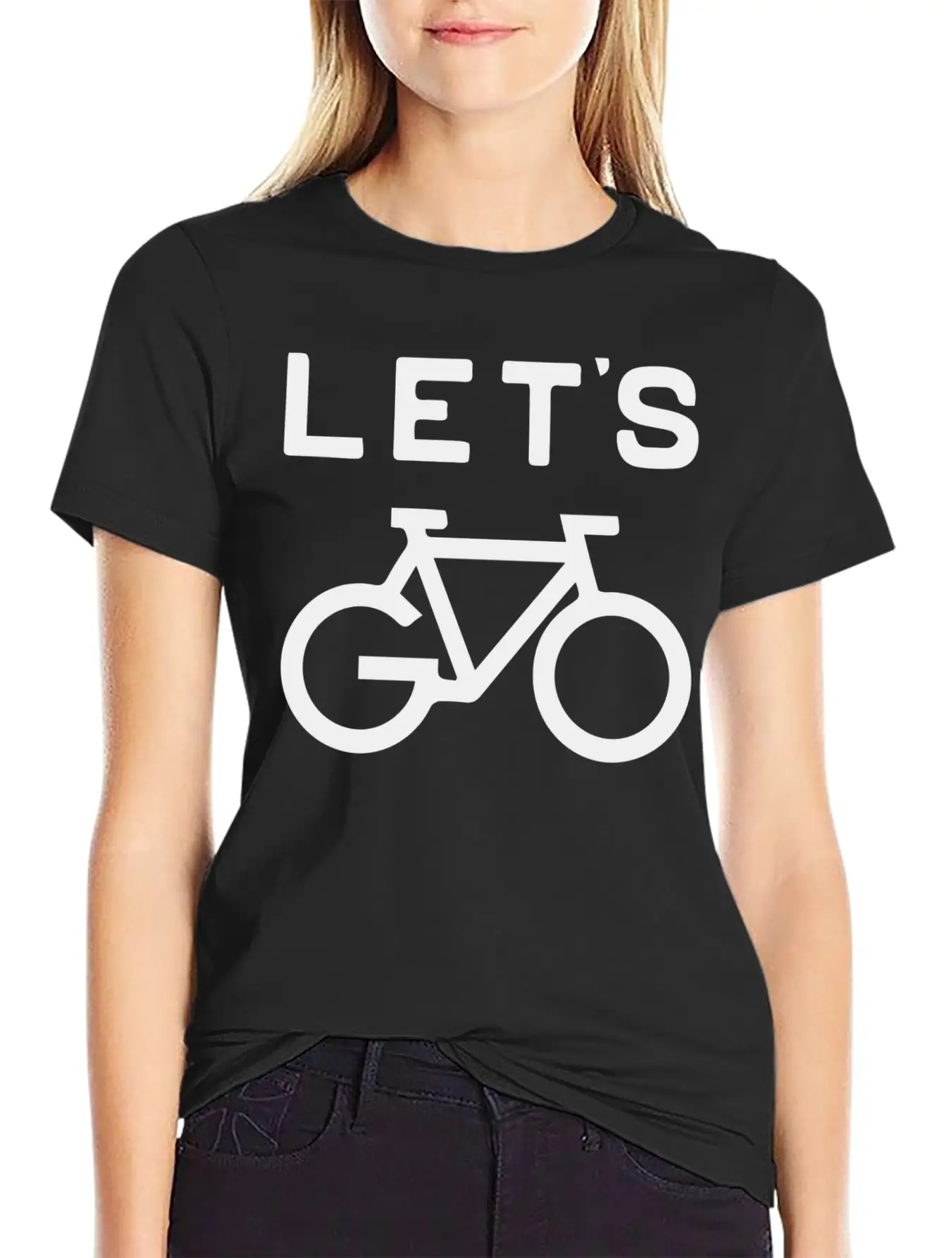 'Let's Cycle - Minimalist Design Essential Cotton Tee For Daily Outfits – Unisex Style