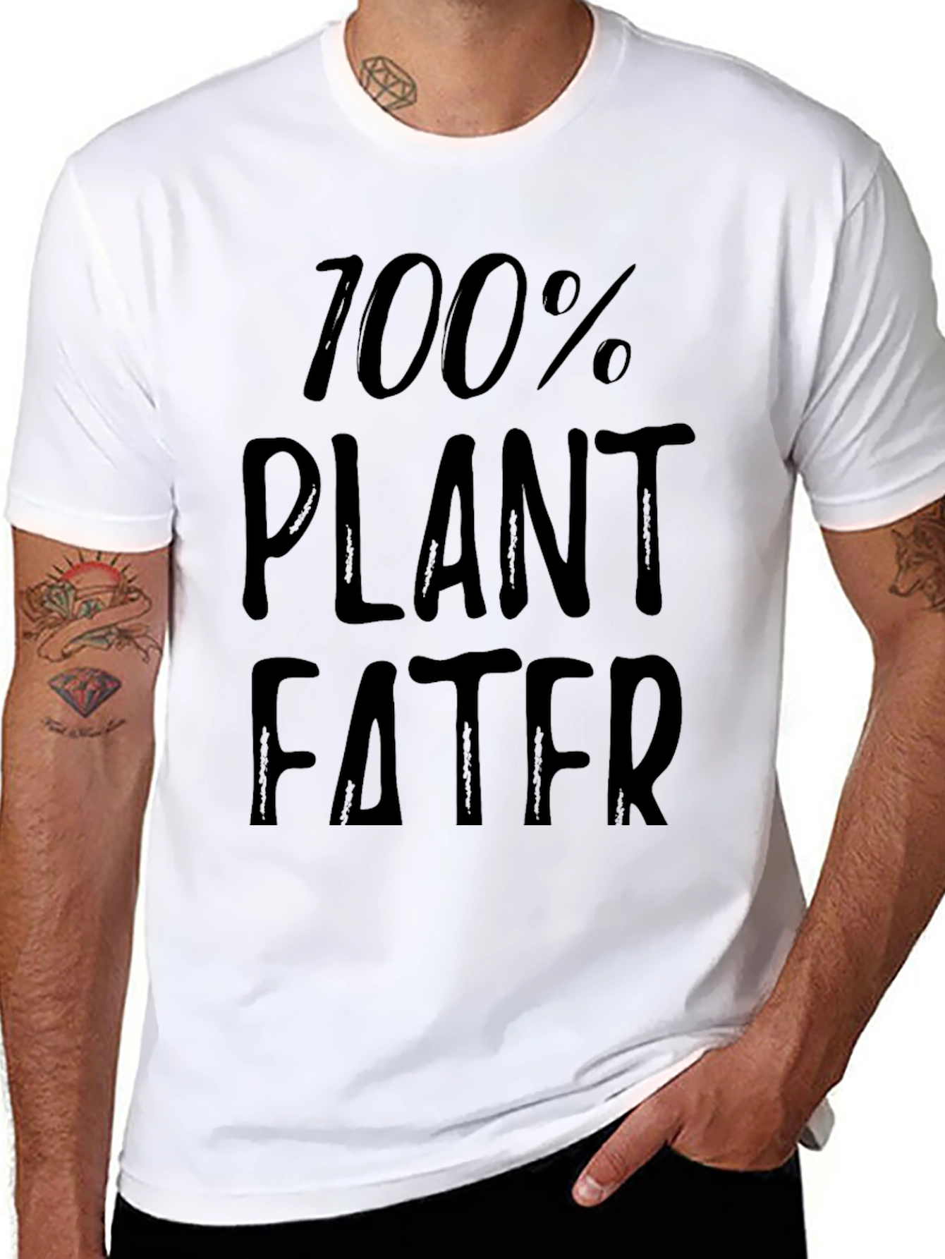 100% Plant Eater T-Shirt - Vegan Lifestyle Tee
