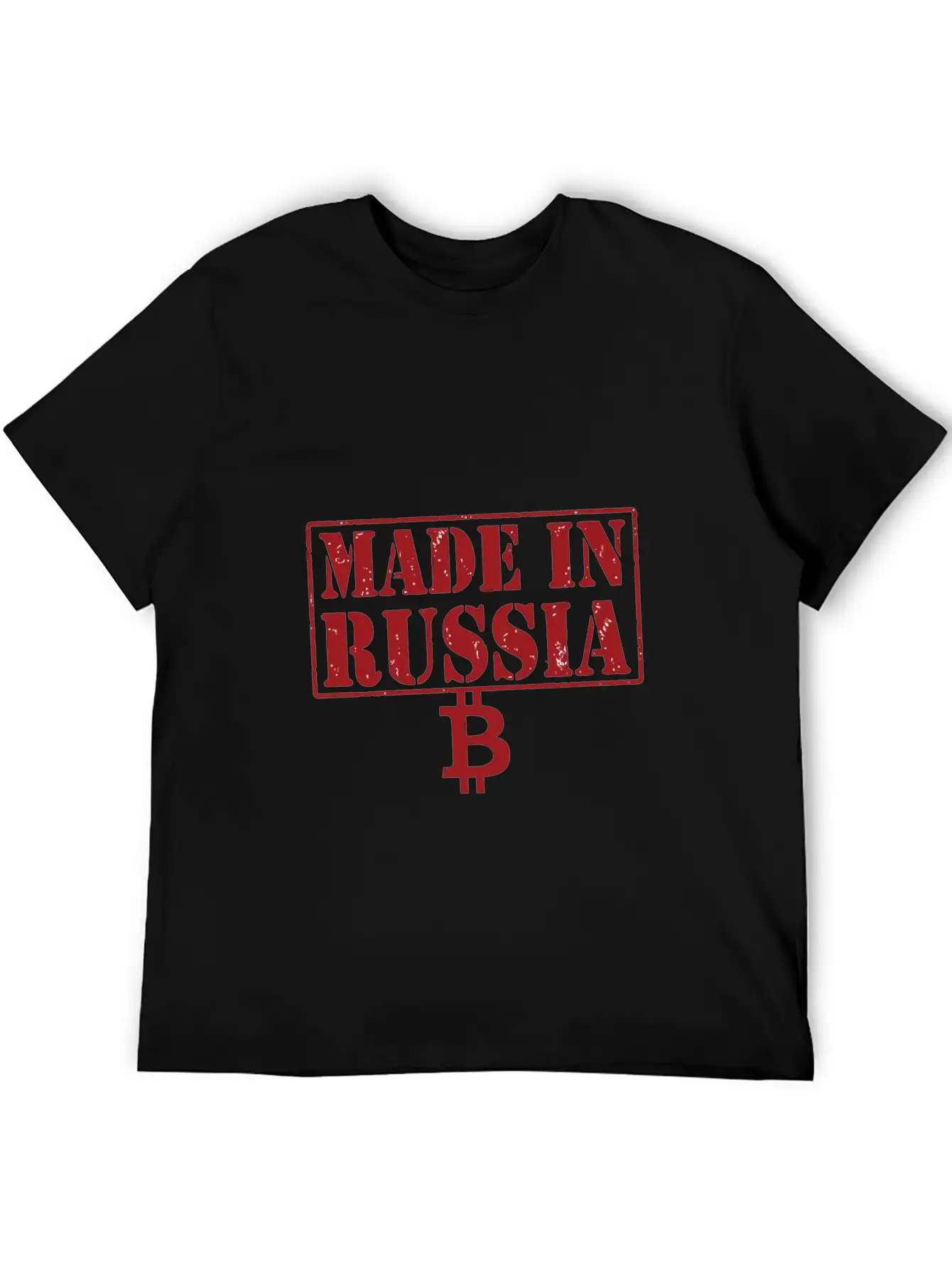 Made In Russia Bitcoin Essential Cotton Tee For Daily Outfits – Unisex Style