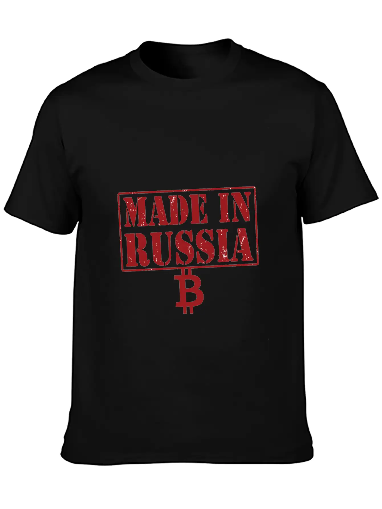 Made In Russia Bitcoin Essential Cotton Tee For Daily Outfits – Unisex Style